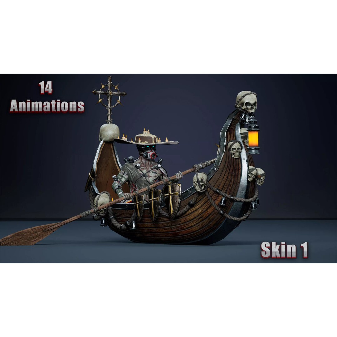 Fantasy Cyborg 3D Model – Low Poly Game Ready Character, FBX - View 4