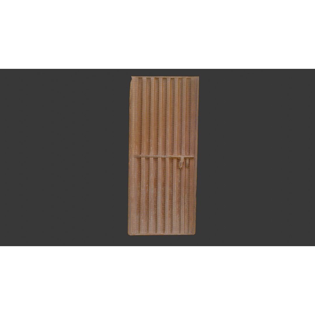 Rusty Metal Gate 3D Model – Low Poly Scanned Asset with PBR Textures - View 4