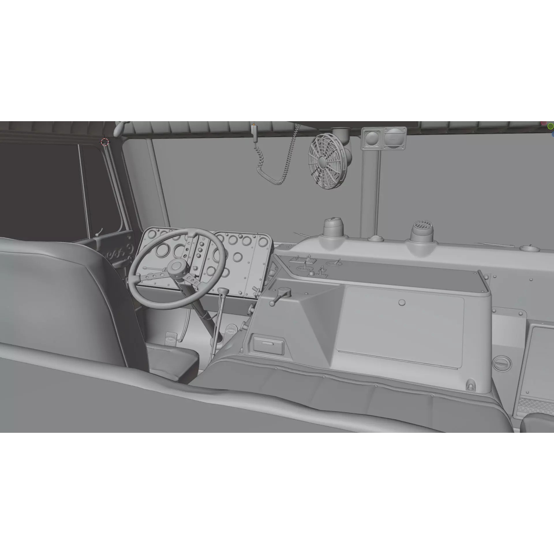 Peterbilt 352 Cabover Semi Truck - Game-Ready 3D Model - View 30
