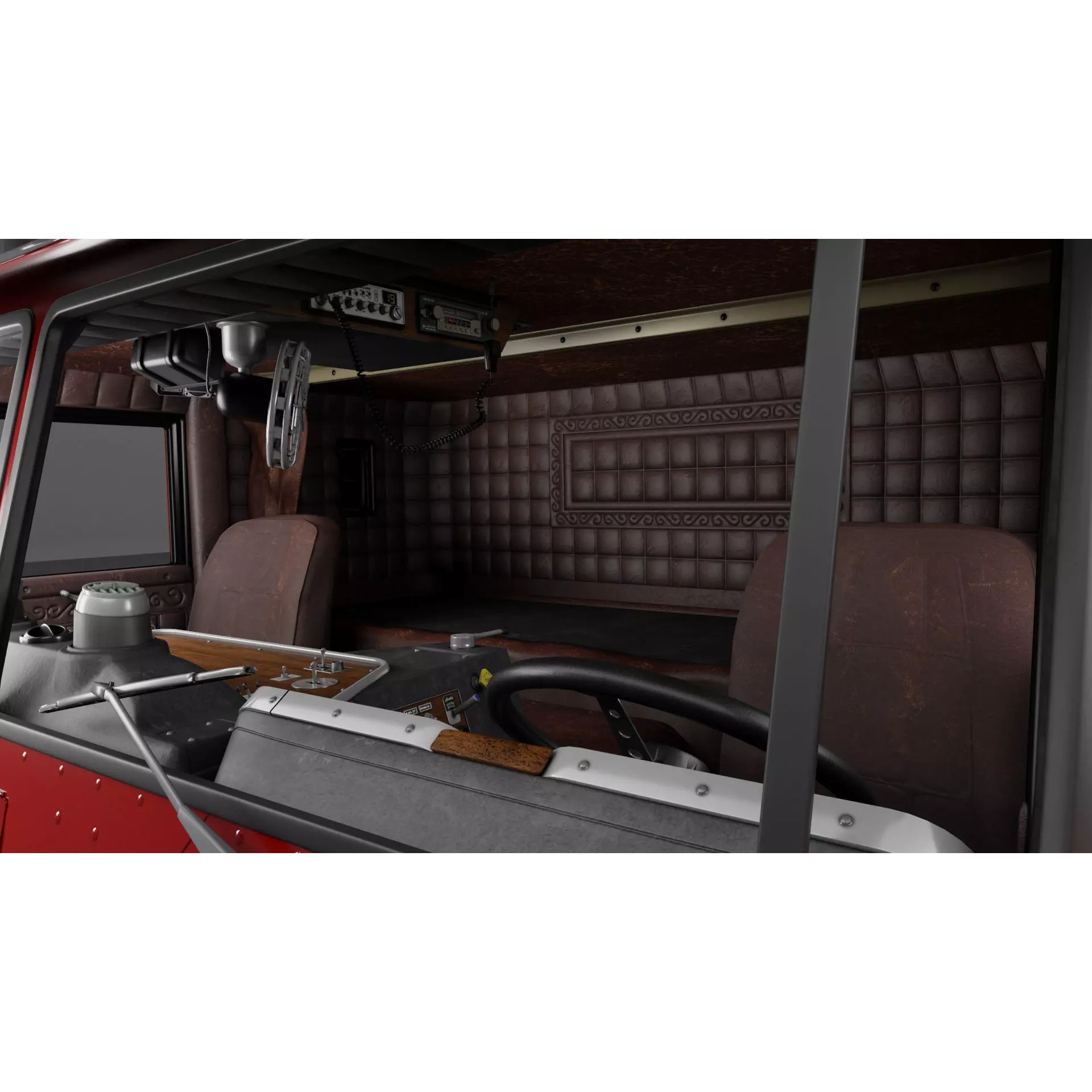 Peterbilt 352 Cabover Semi Truck - Game-Ready 3D Model - View 9
