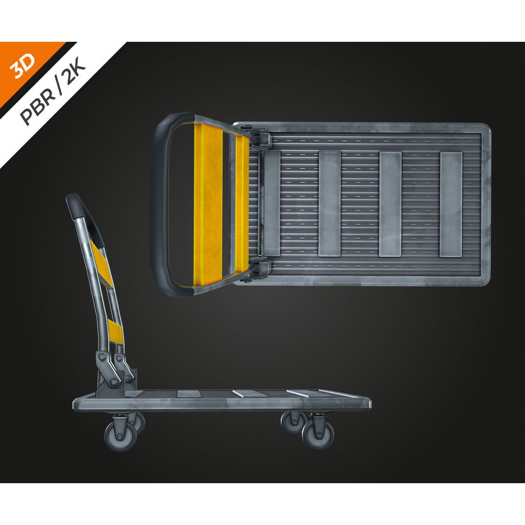 Warehouse Prop 3D Model – Low Poly PBR Asset for Games, FBX - View 7