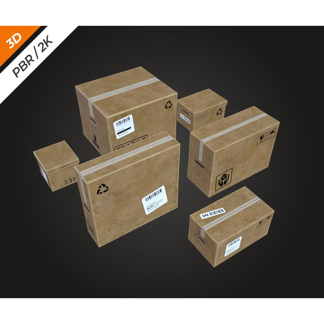 Warehouse Prop 3D Model – Low Poly PBR Asset for Games, FBX - View 9