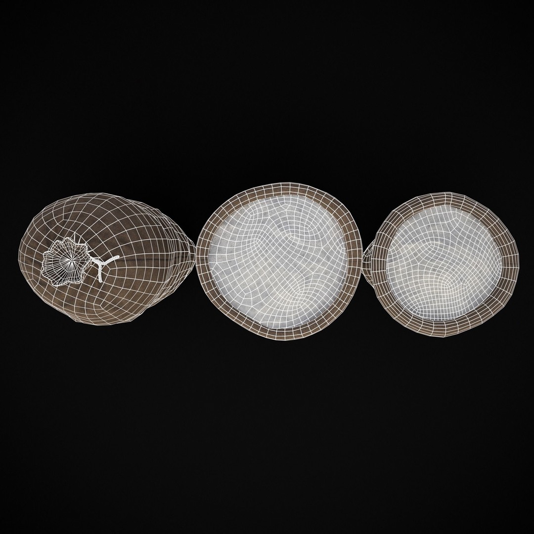 Burlap Sacks of Salt 3D Model – Low Poly Game Asset, FBX, OBJ - View 7