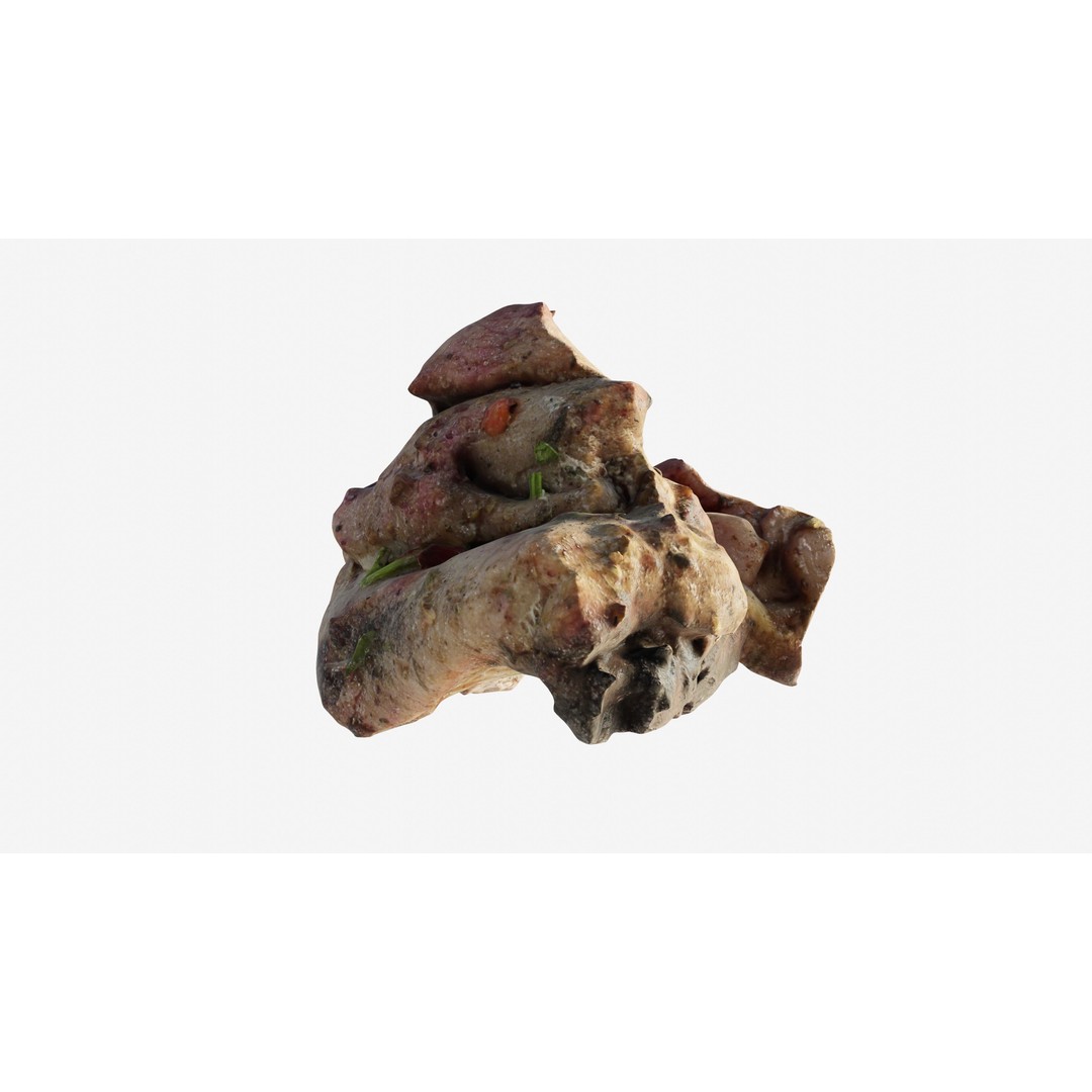 Shashlik BBQ Meat 3D Model – Low Poly Photogrammetry Asset, FBX - View 24