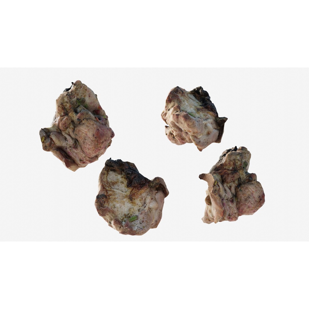Shashlik BBQ Meat 3D Model – Low Poly Photogrammetry Asset, FBX - View 30