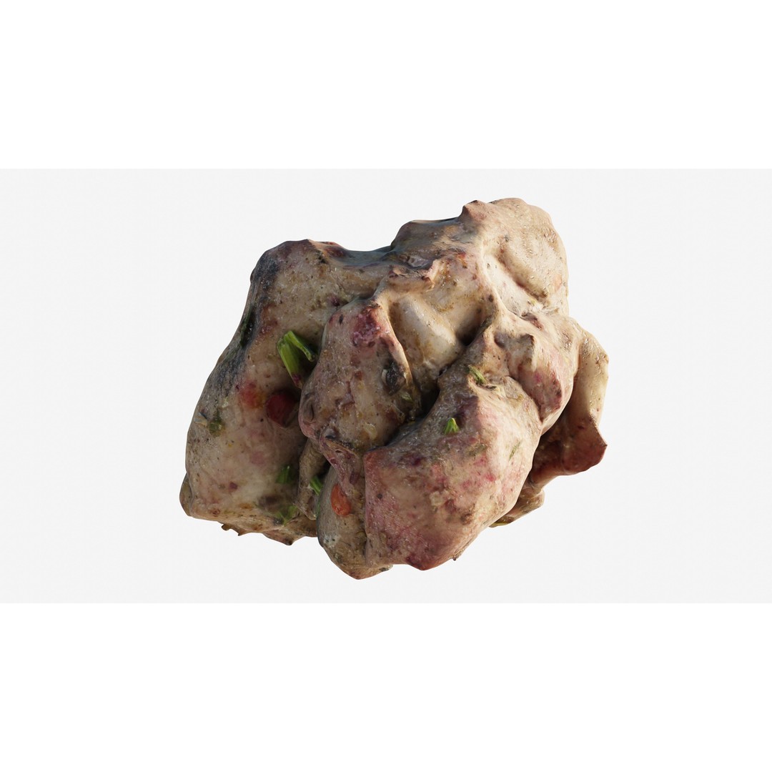 Shashlik BBQ Meat 3D Model – Low Poly Photogrammetry Asset, FBX - View 31