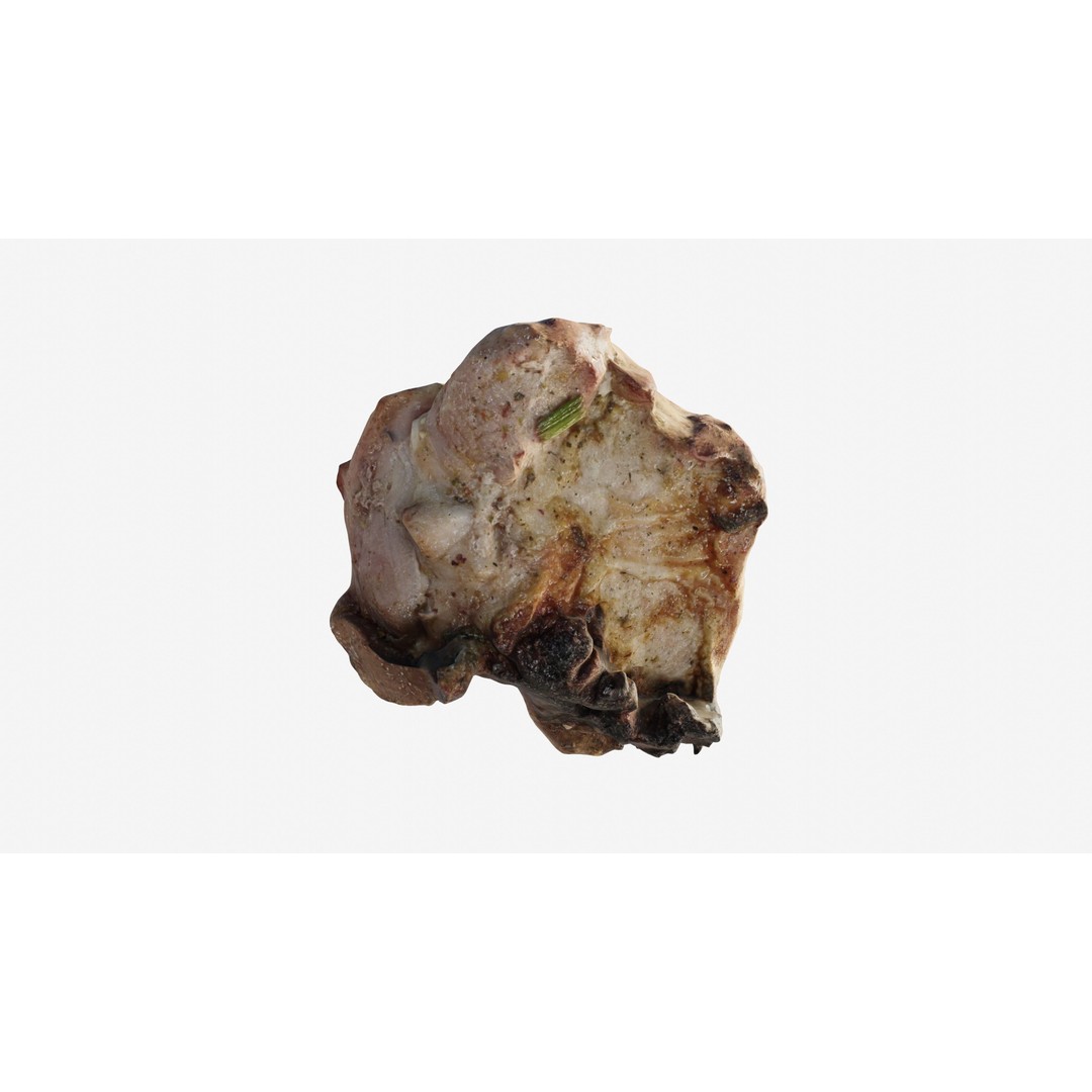 Shashlik BBQ Meat 3D Model – Low Poly Photogrammetry Asset, FBX - View 7