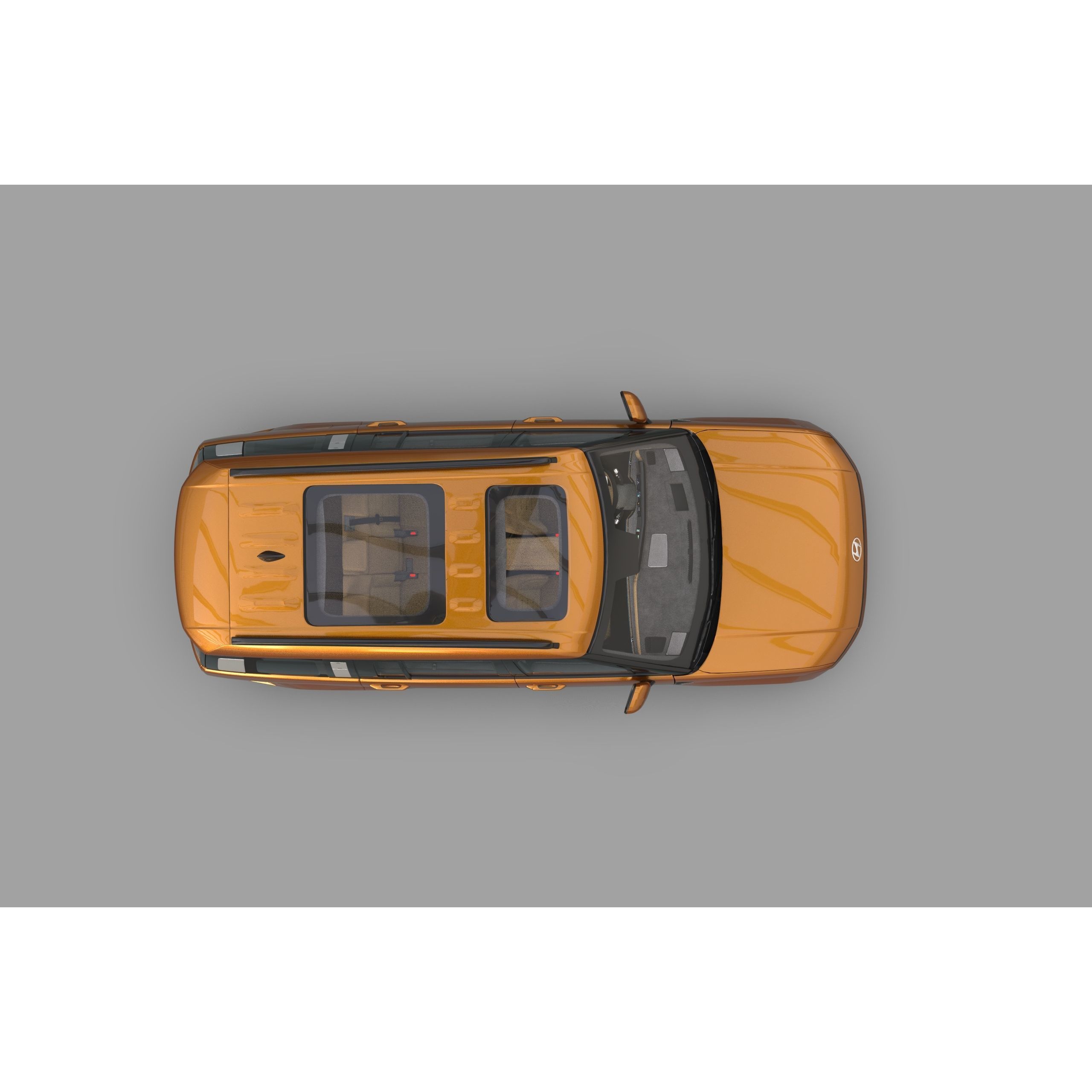 Hyundai Santa Fe 2024 - High-Poly Interior 3D Model - View 11