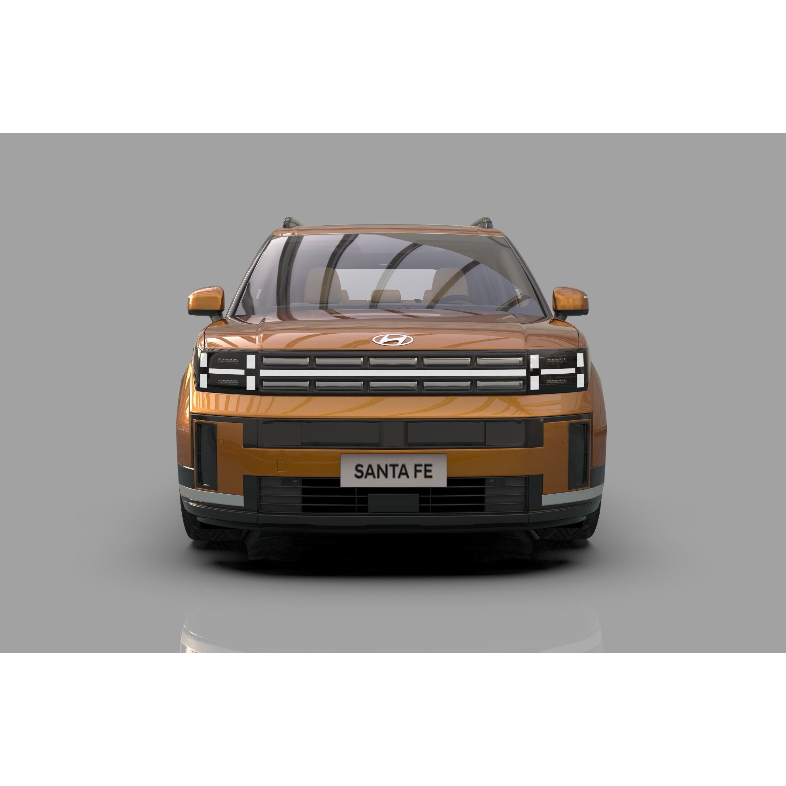 Hyundai Santa Fe 2024 - High-Poly Interior 3D Model - View 16