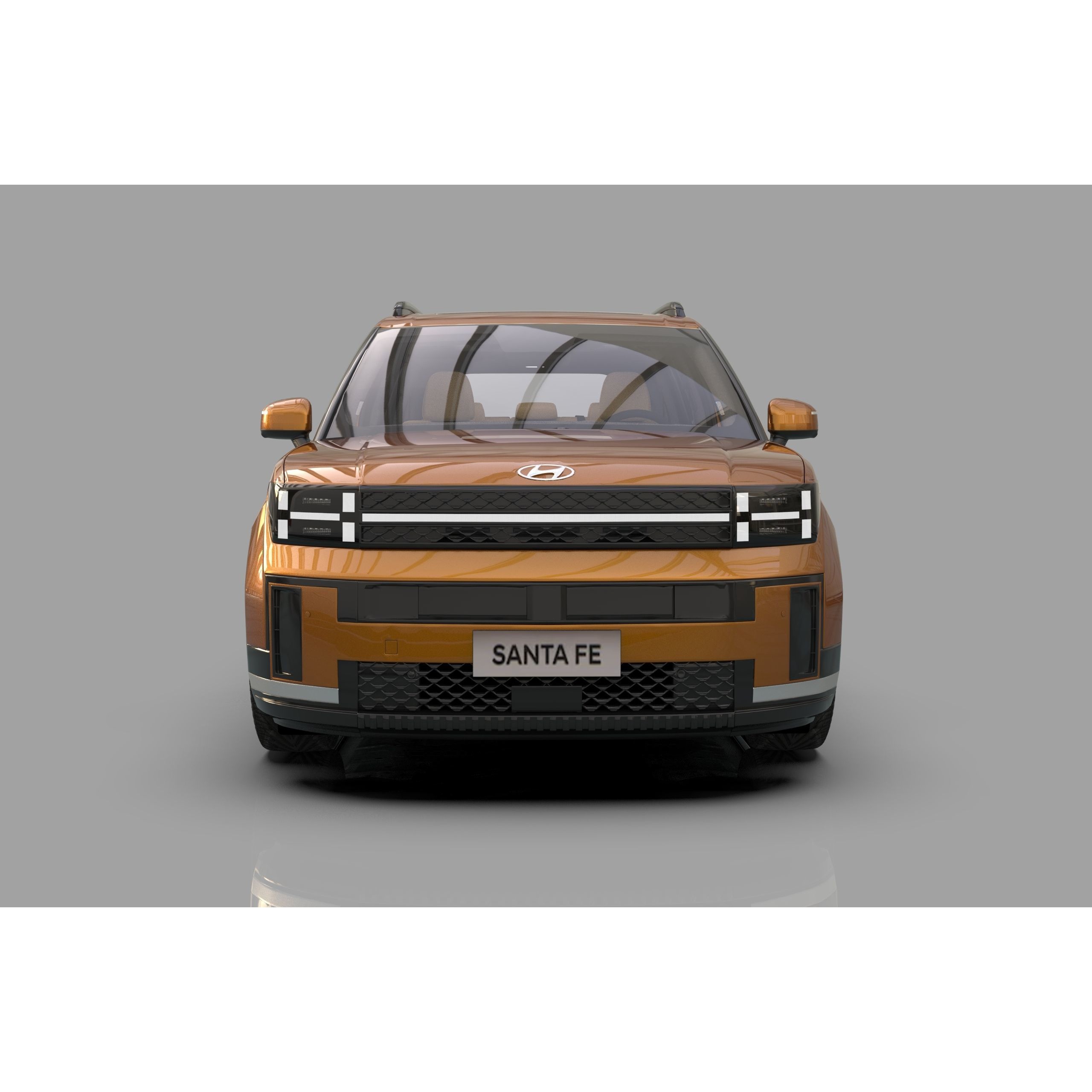 Hyundai Santa Fe 2024 - High-Poly Interior 3D Model - View 17