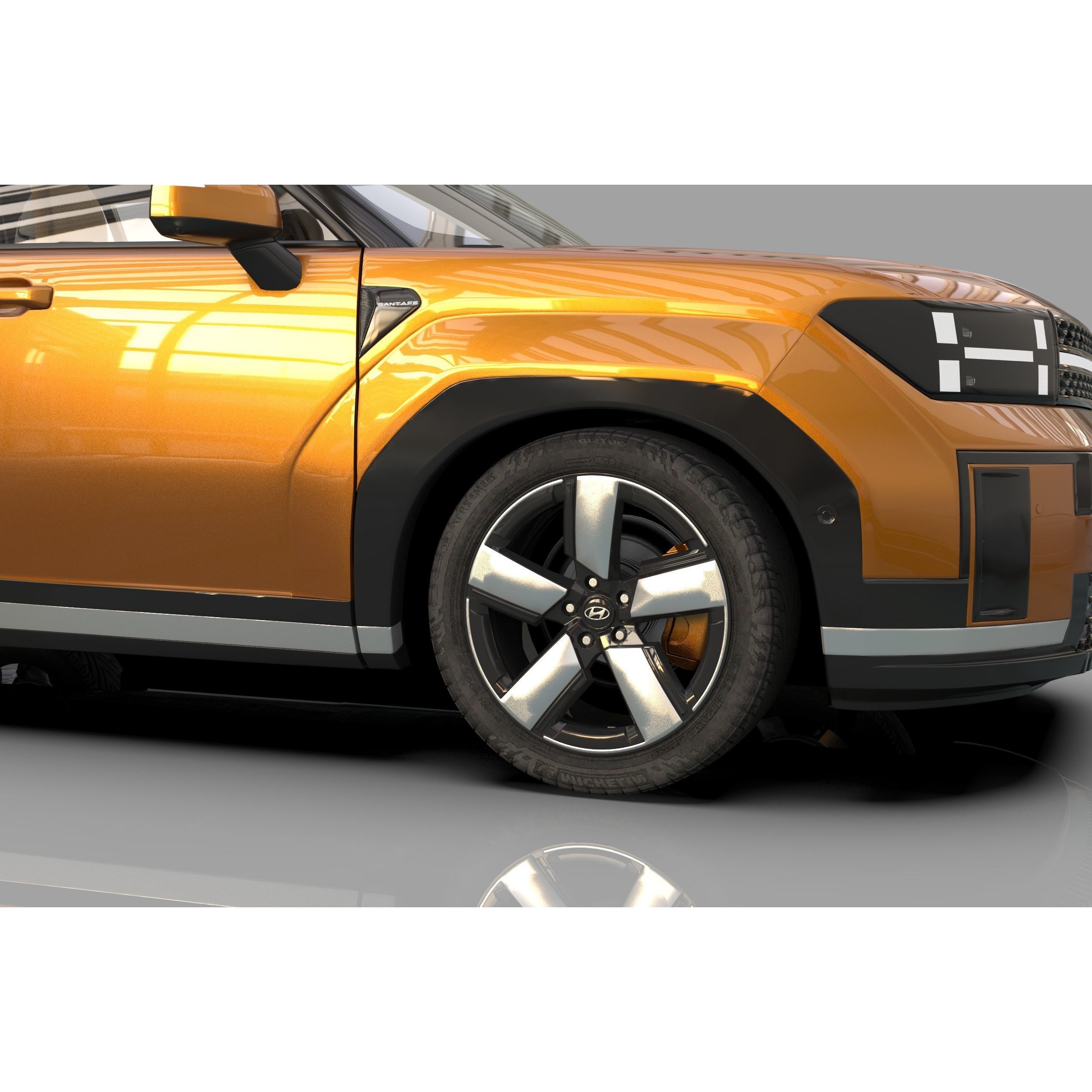 Hyundai Santa Fe 2024 - High-Poly Interior 3D Model - View 20