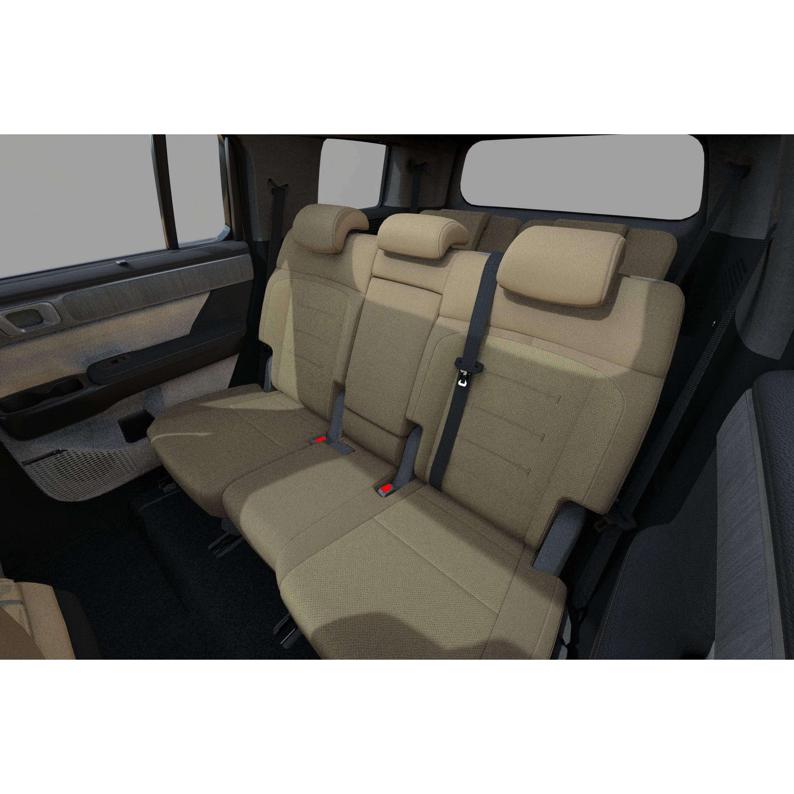 Hyundai Santa Fe 2024 - High-Poly Interior 3D Model - View 34