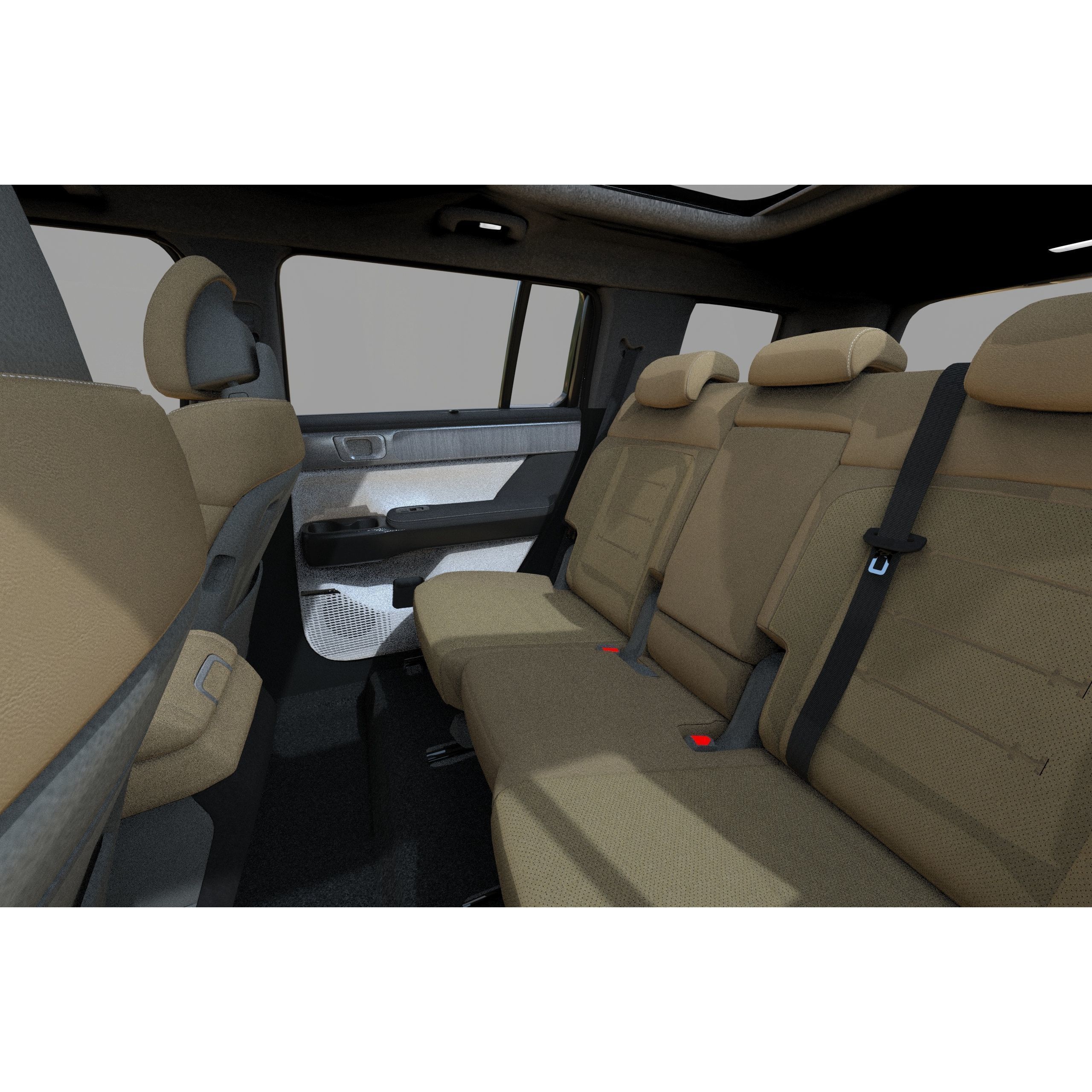 Hyundai Santa Fe 2024 - High-Poly Interior 3D Model - View 35