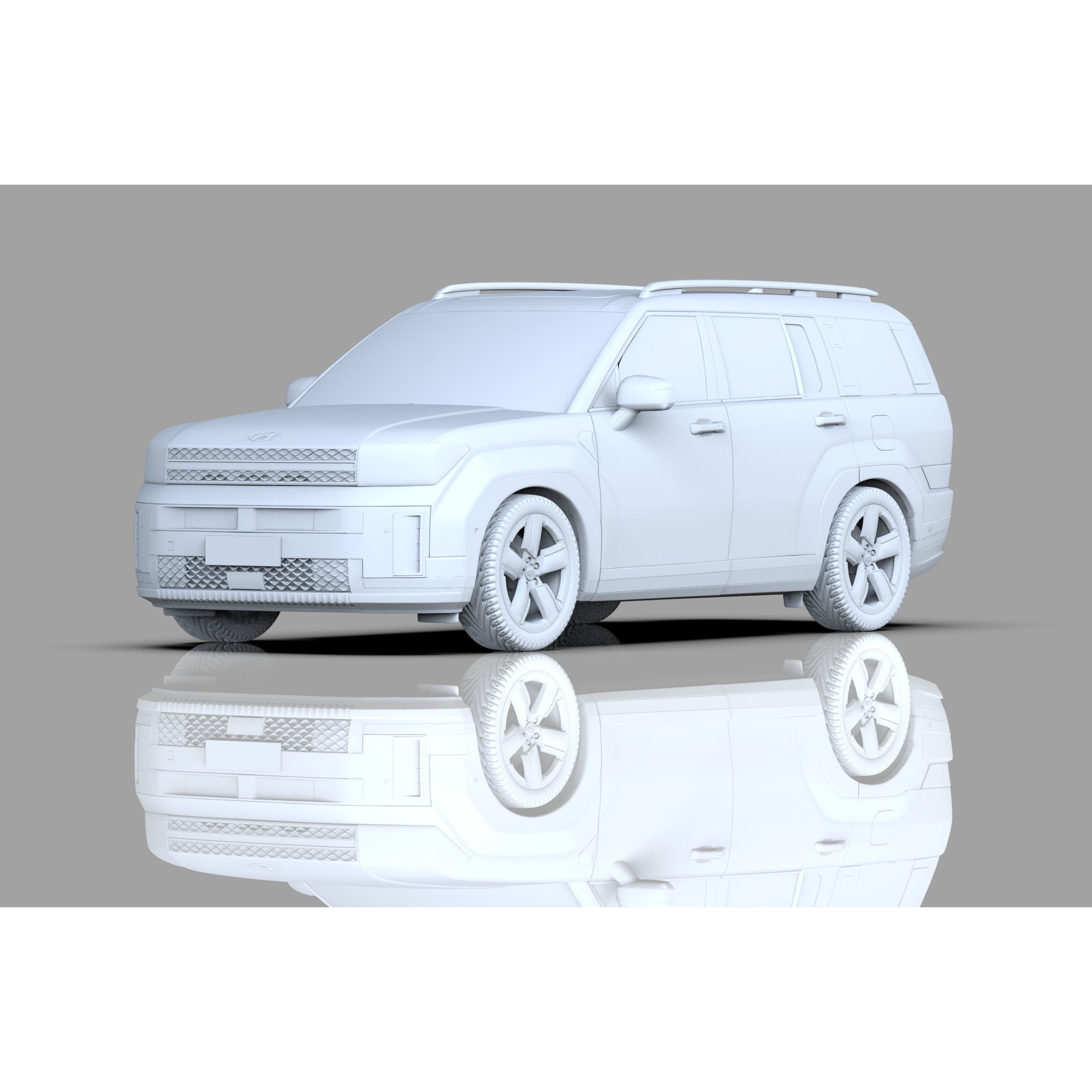 Hyundai Santa Fe 2024 - High-Poly Interior 3D Model - View 36