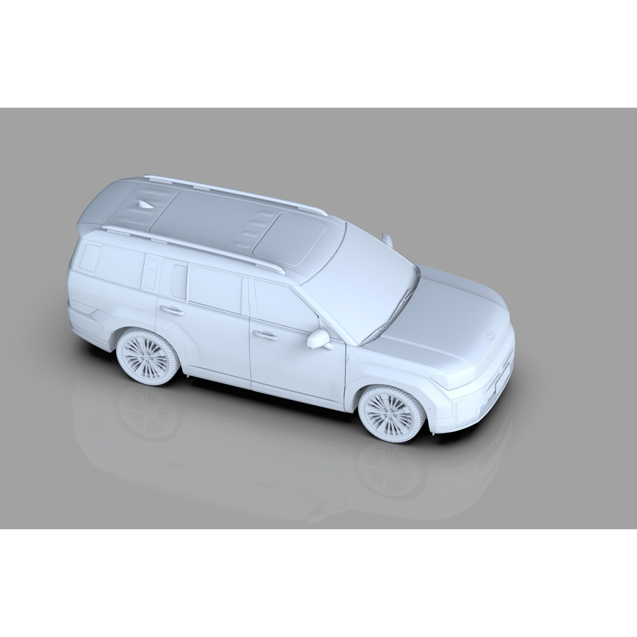 Hyundai Santa Fe 2024 - High-Poly Interior 3D Model - View 41