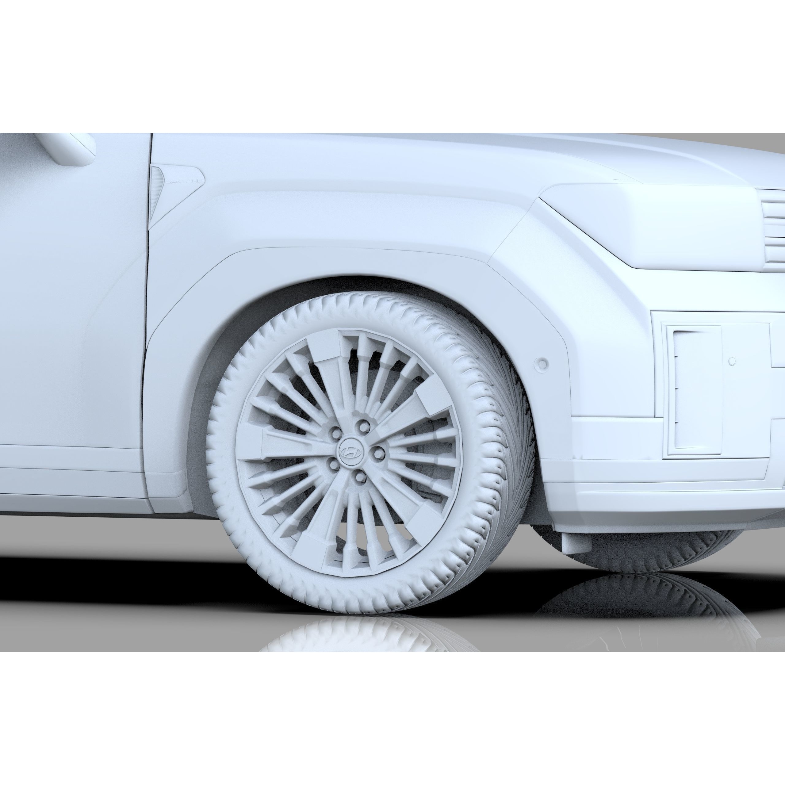 Hyundai Santa Fe 2024 - High-Poly Interior 3D Model - View 42