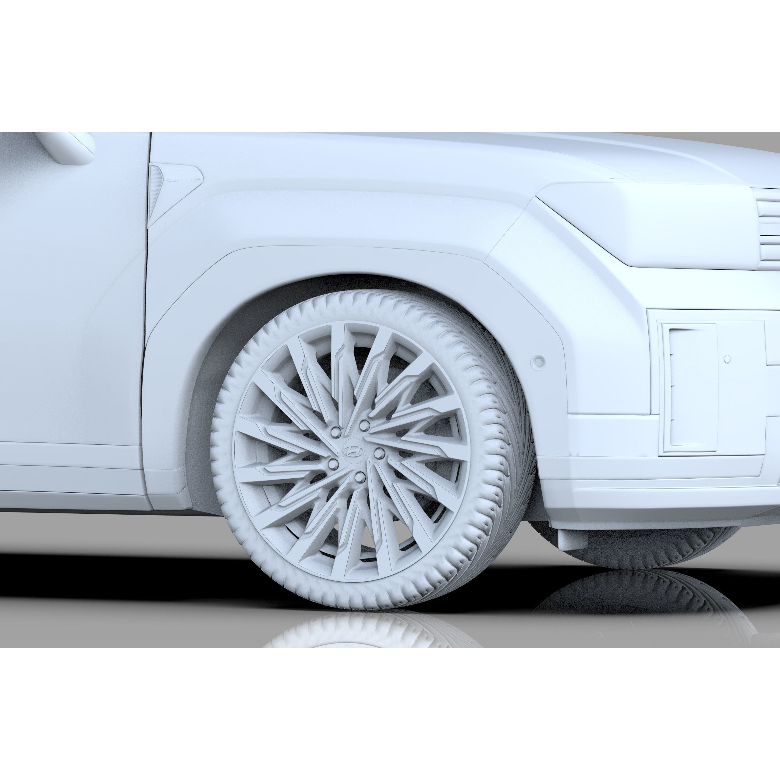 Hyundai Santa Fe 2024 - High-Poly Interior 3D Model - View 44