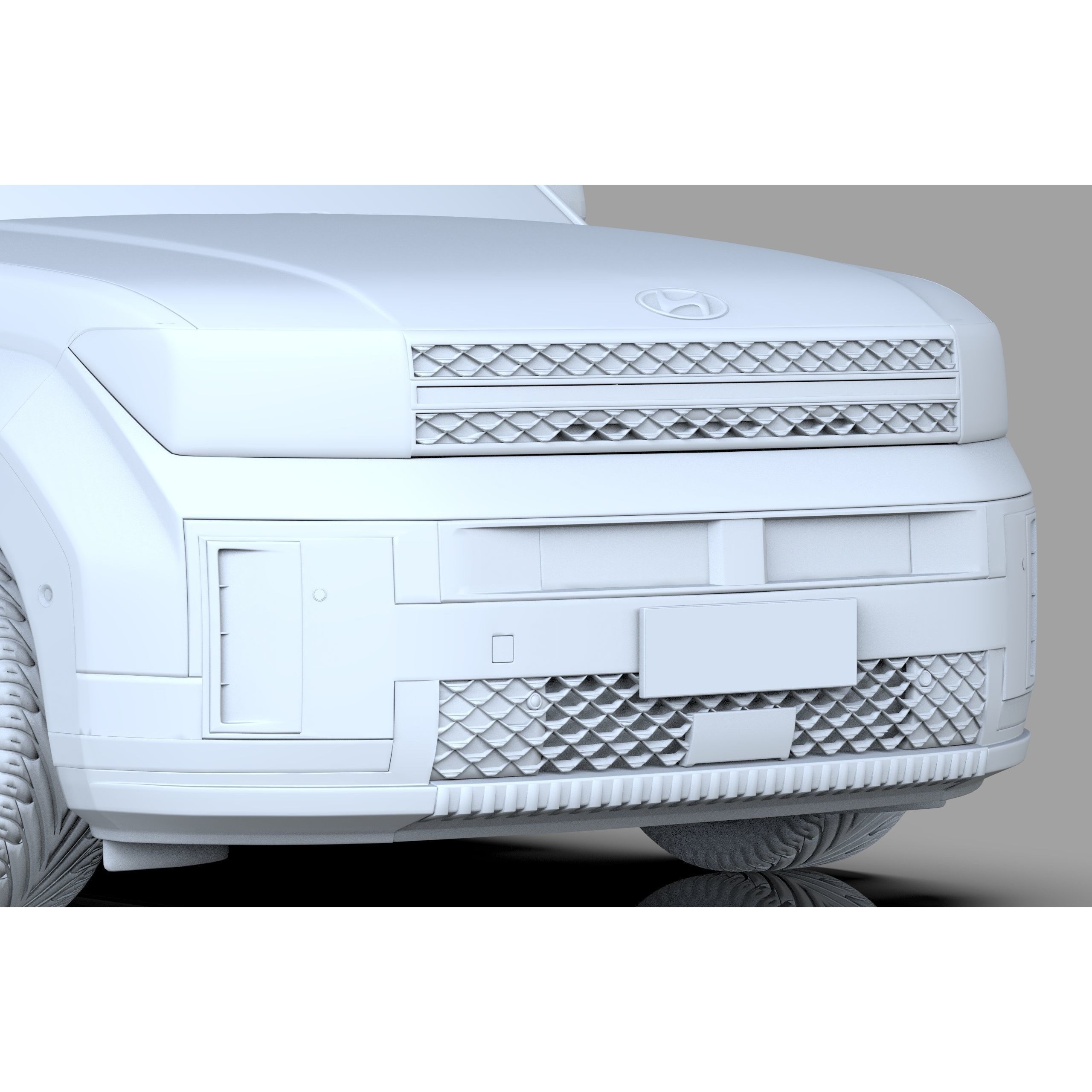 Hyundai Santa Fe 2024 - High-Poly Interior 3D Model - View 47