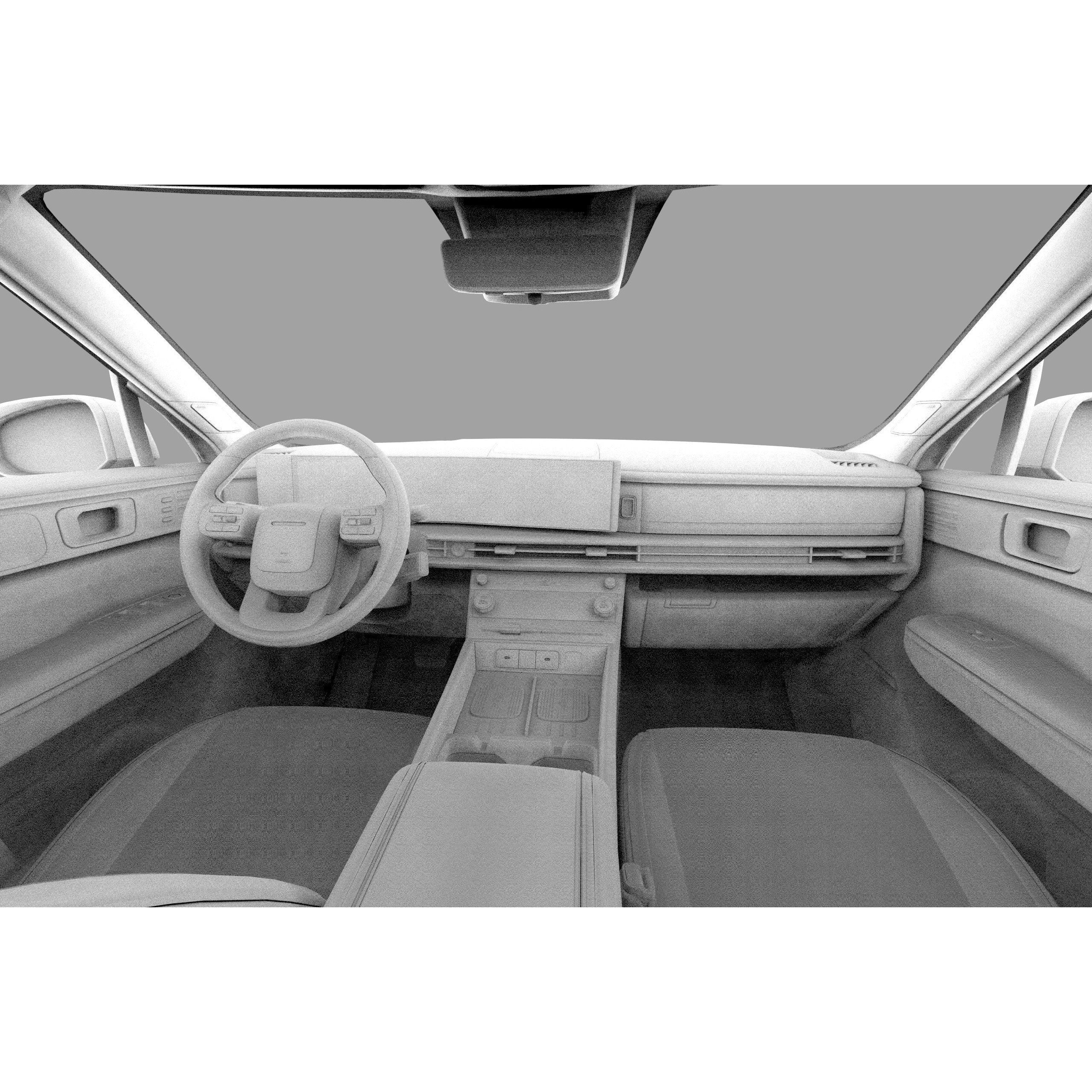 Hyundai Santa Fe 2024 - High-Poly Interior 3D Model - View 51