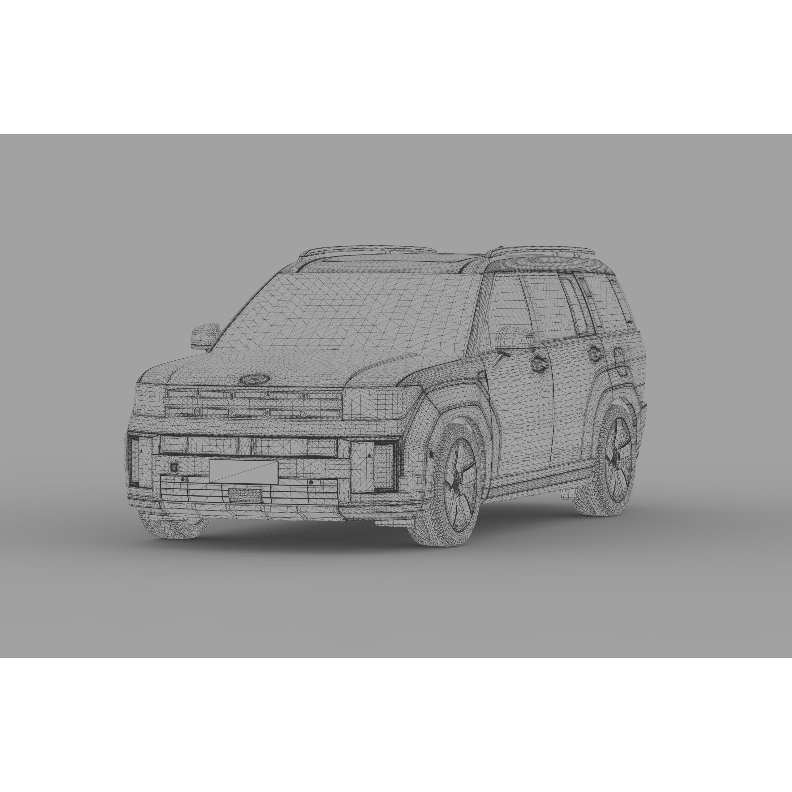 Hyundai Santa Fe 2024 - High-Poly Interior 3D Model - View 55