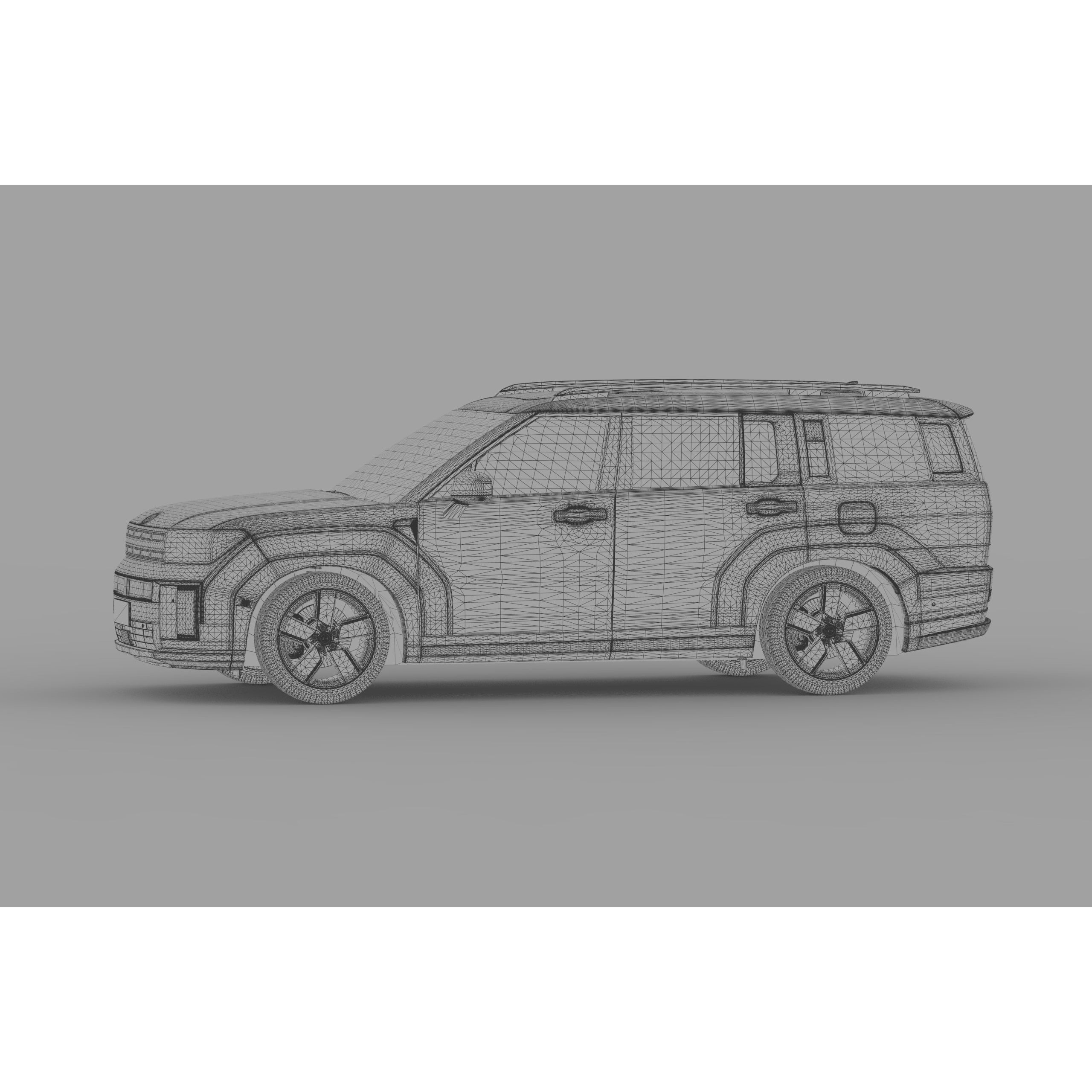 Hyundai Santa Fe 2024 - High-Poly Interior 3D Model - View 56