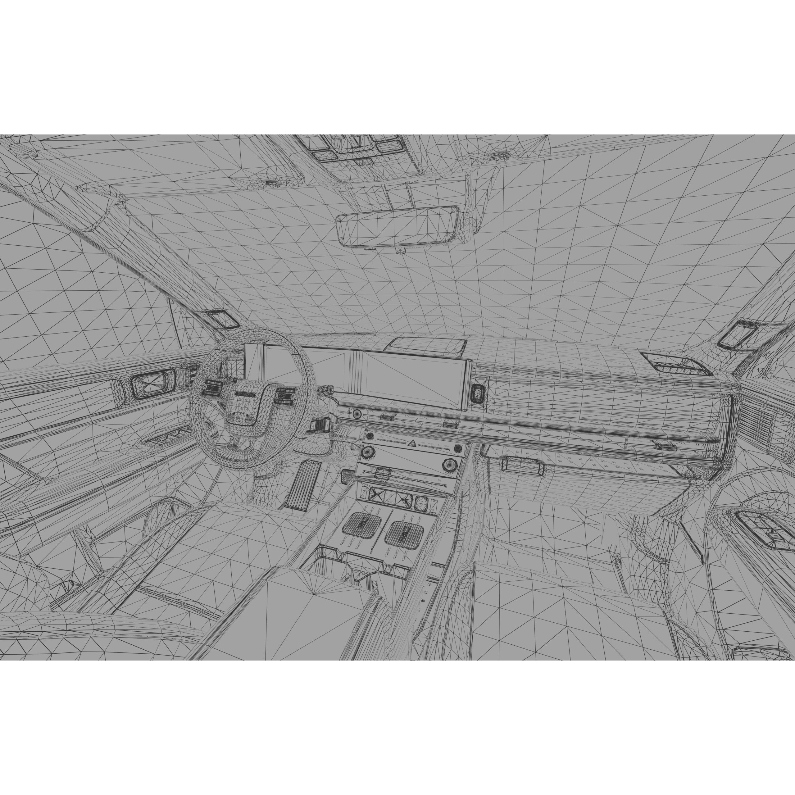 Hyundai Santa Fe 2024 - High-Poly Interior 3D Model - View 68