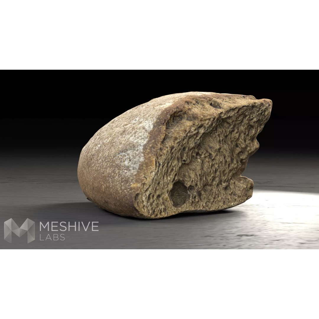Artisan Rye Bread 3D Model – PBR Low-Poly Game Asset, FBX/Blender