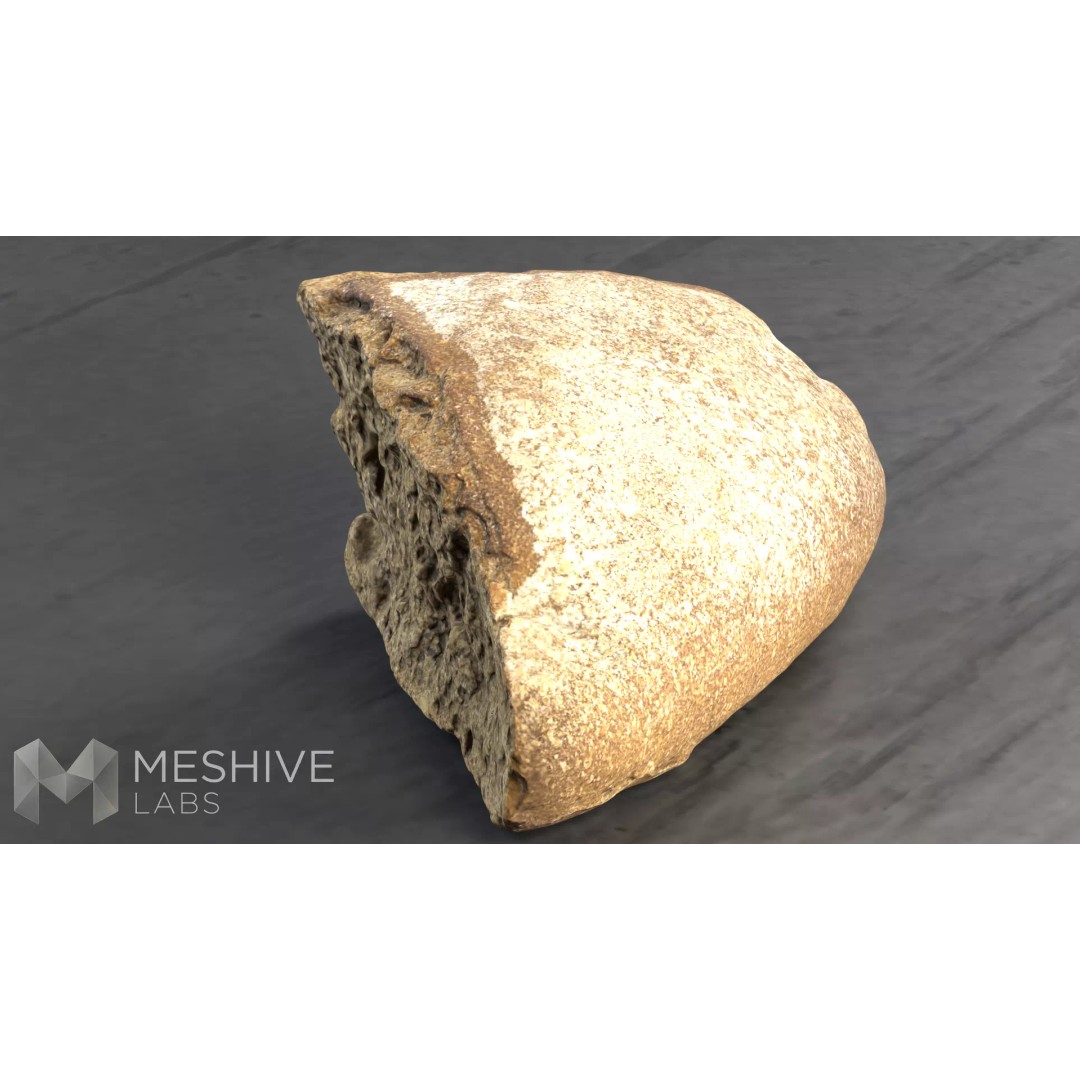 Artisan Rye Bread 3D Model – PBR Low-Poly Game Asset, FBX/Blender - View 14