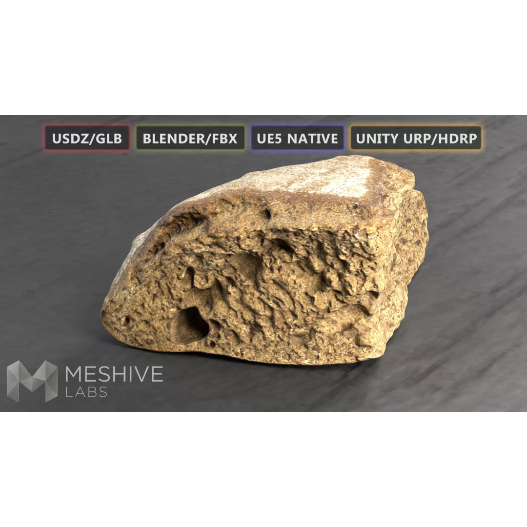 Artisan Rye Bread 3D Model – PBR Low-Poly Game Asset, FBX/Blender - View 2
