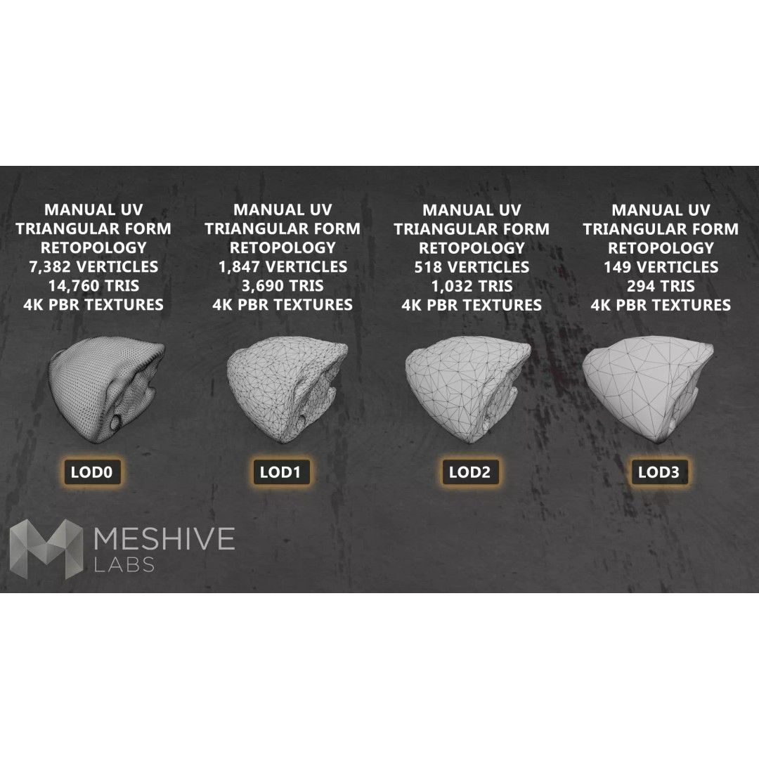 Artisan Rye Bread 3D Model – PBR Low-Poly Game Asset, FBX/Blender - View 6