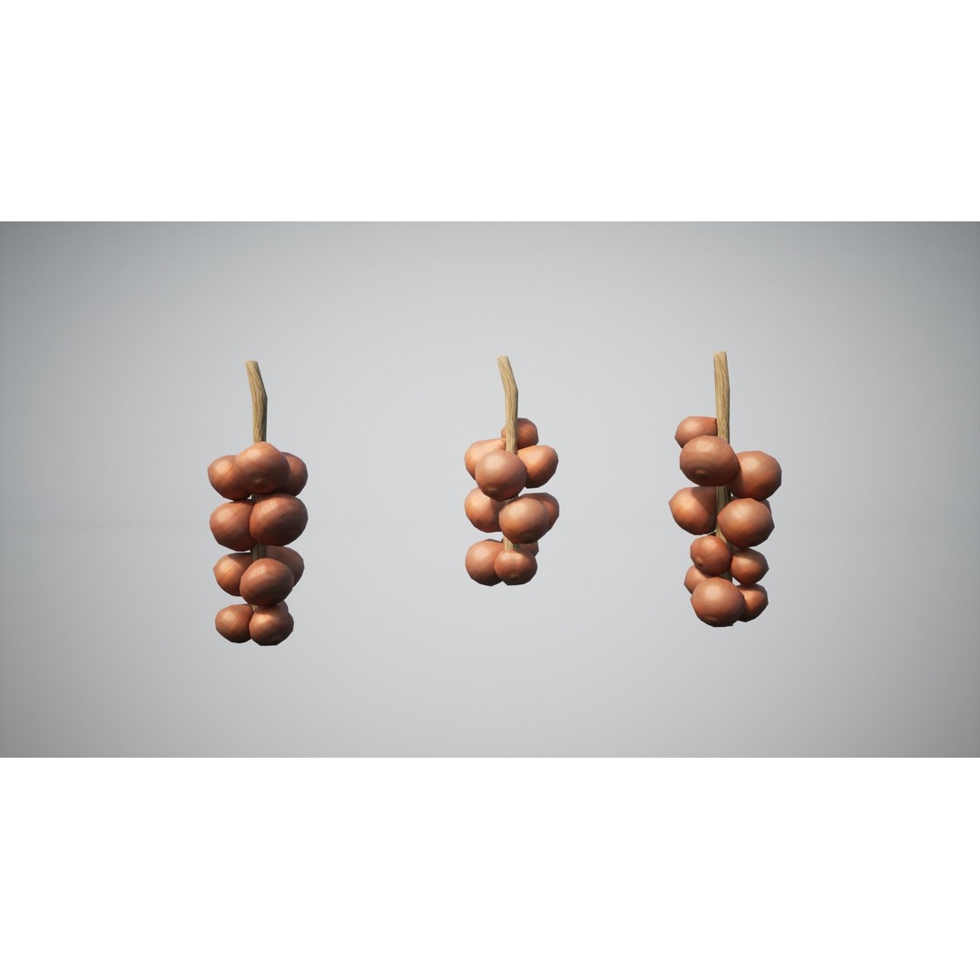 Onion 3D Model – Low Poly Game-Ready Asset with PBR Textures - View 5