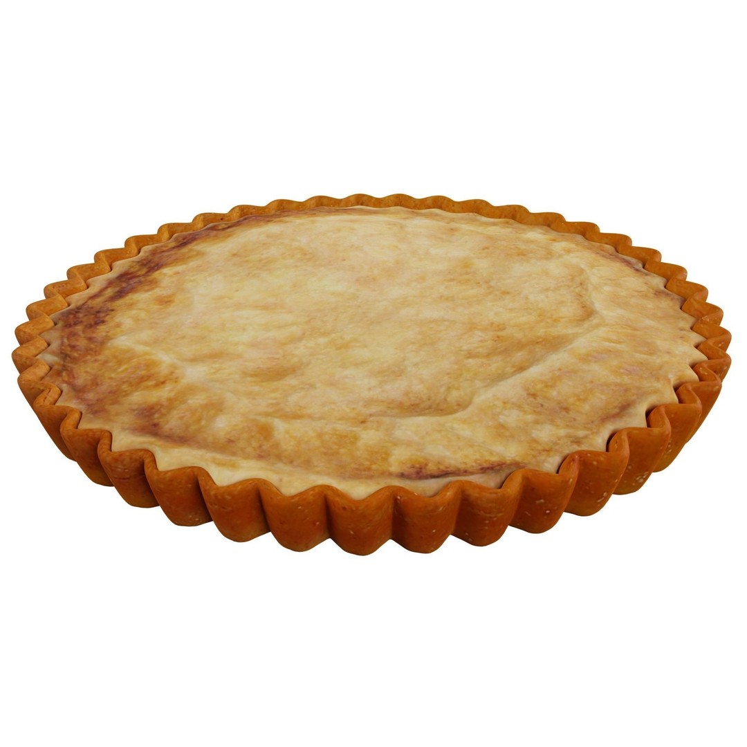 Apple Pie 3D Model – High Quality Photo Real Dessert Asset, FBX, OBJ - View 3