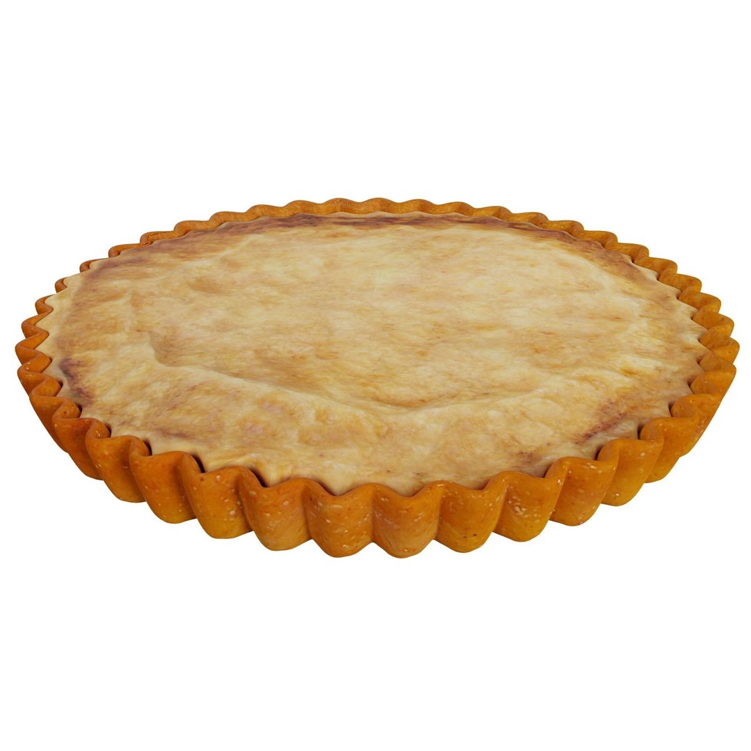 Apple Pie 3D Model – High Quality Photo Real Dessert Asset, FBX, OBJ - View 4