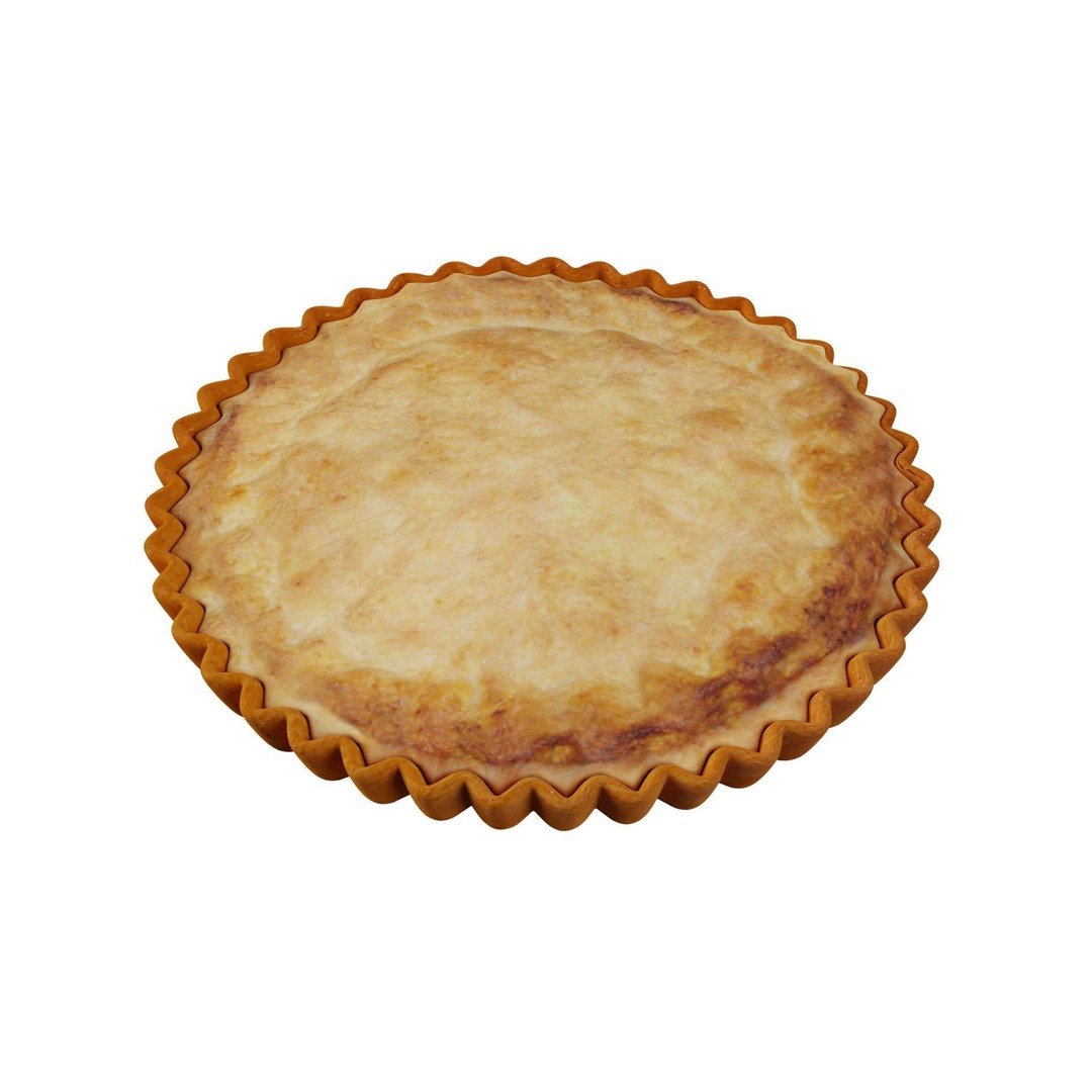Apple Pie 3D Model – High Quality Photo Real Dessert Asset, FBX, OBJ - View 8