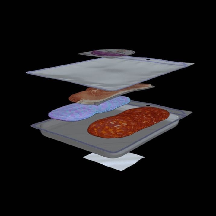 Sliced J S Chorizo 3D Model – High-Quality Food Asset, FBX, OBJ - View 10