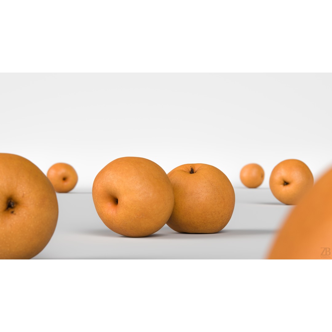 Singo Pear 3D Model – High Poly Photorealistic Asset, FBX & OBJ - View 3