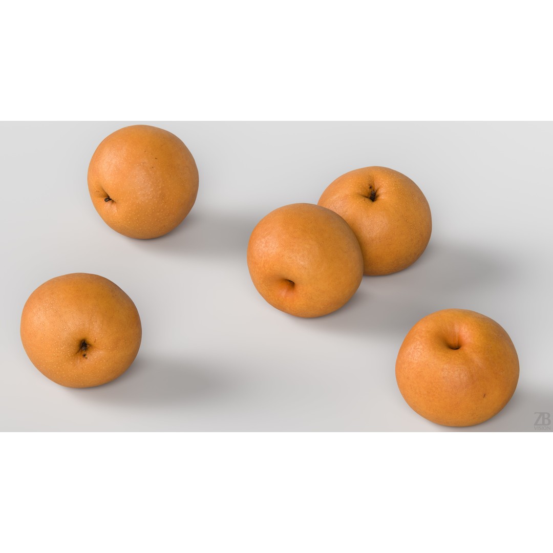 Singo Pear 3D Model – High Poly Photorealistic Asset, FBX & OBJ - View 4