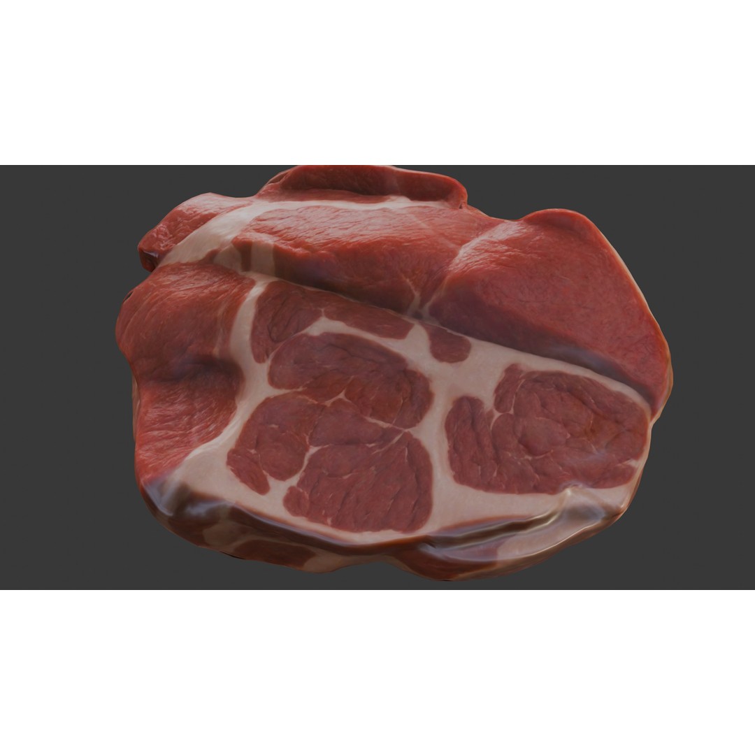 Beef Shoulder 3D Model – Low Poly Game Asset, FBX, PBR Textures - View 10