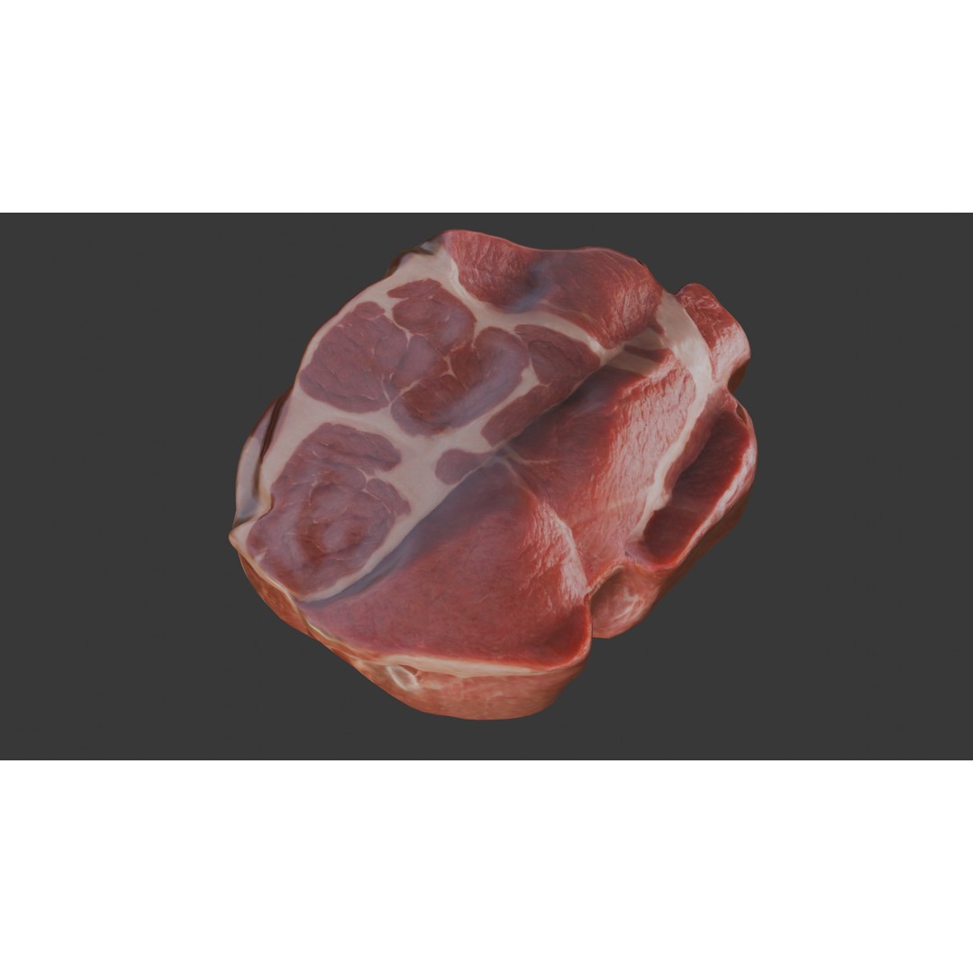 Beef Shoulder 3D Model – Low Poly Game Asset, FBX, PBR Textures - View 19