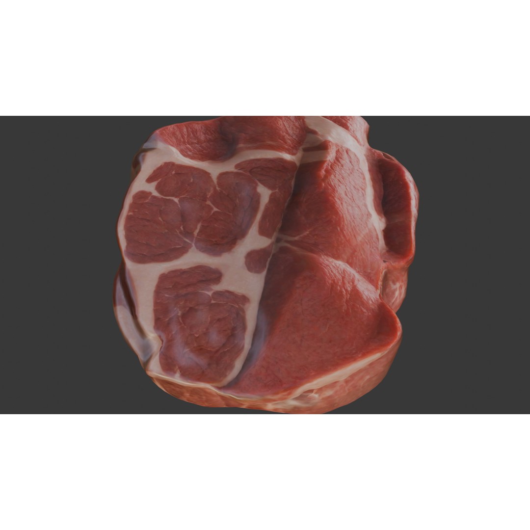 Beef Shoulder 3D Model – Low Poly Game Asset, FBX, PBR Textures - View 20