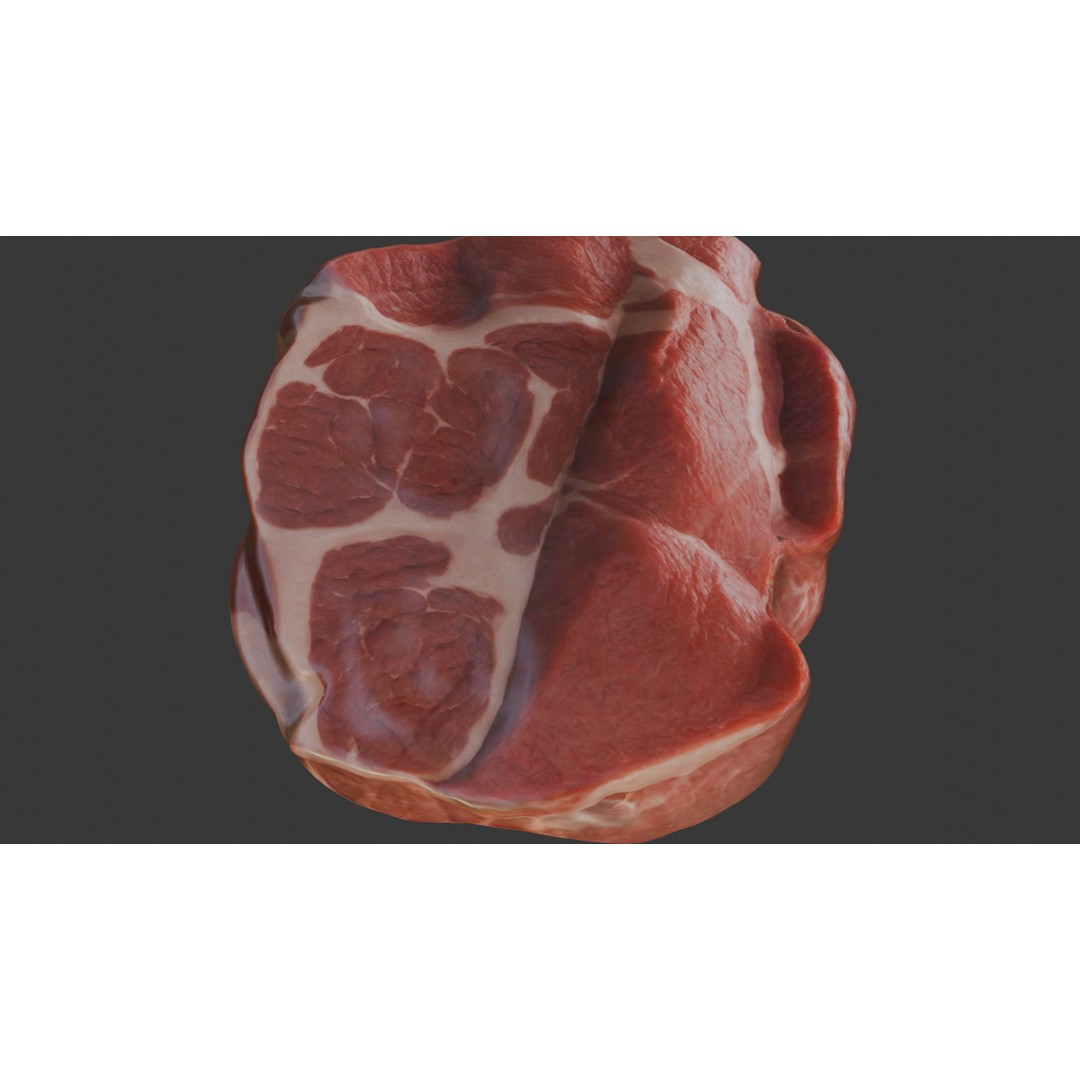 Beef Shoulder 3D Model – Low Poly Game Asset, FBX, PBR Textures - View 28