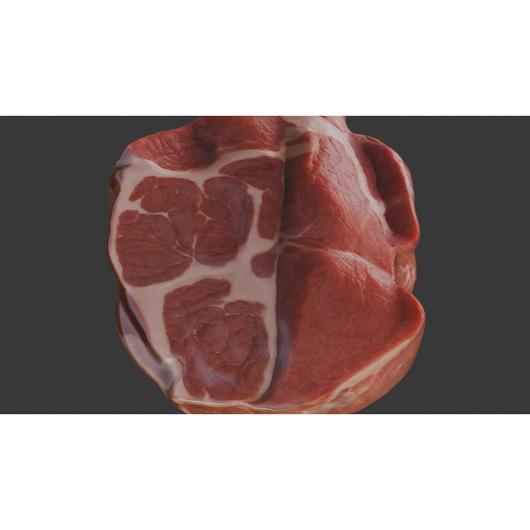 Beef Shoulder 3D Model – Low Poly Game Asset, FBX, PBR Textures - View 29