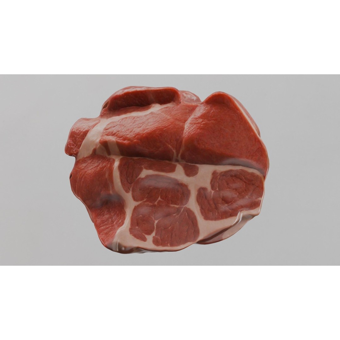 Beef Shoulder 3D Model – Low Poly Game Asset, FBX, PBR Textures - View 3