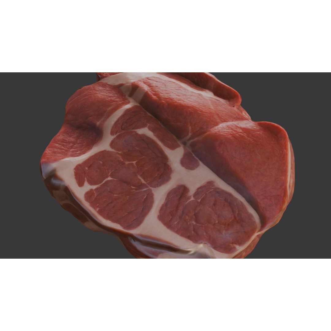 Beef Shoulder 3D Model – Low Poly Game Asset, FBX, PBR Textures - View 33