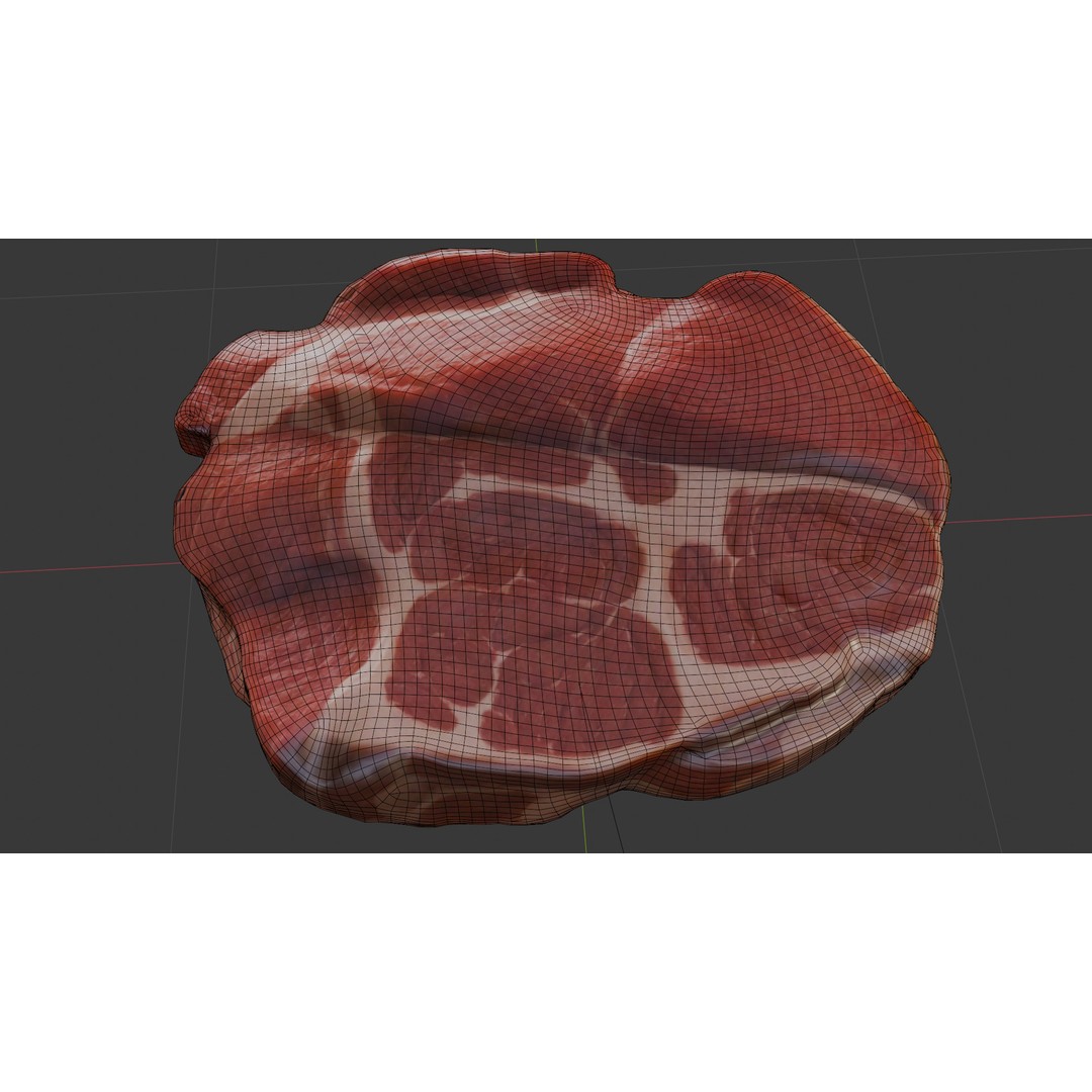 Beef Shoulder 3D Model – Low Poly Game Asset, FBX, PBR Textures - View 36