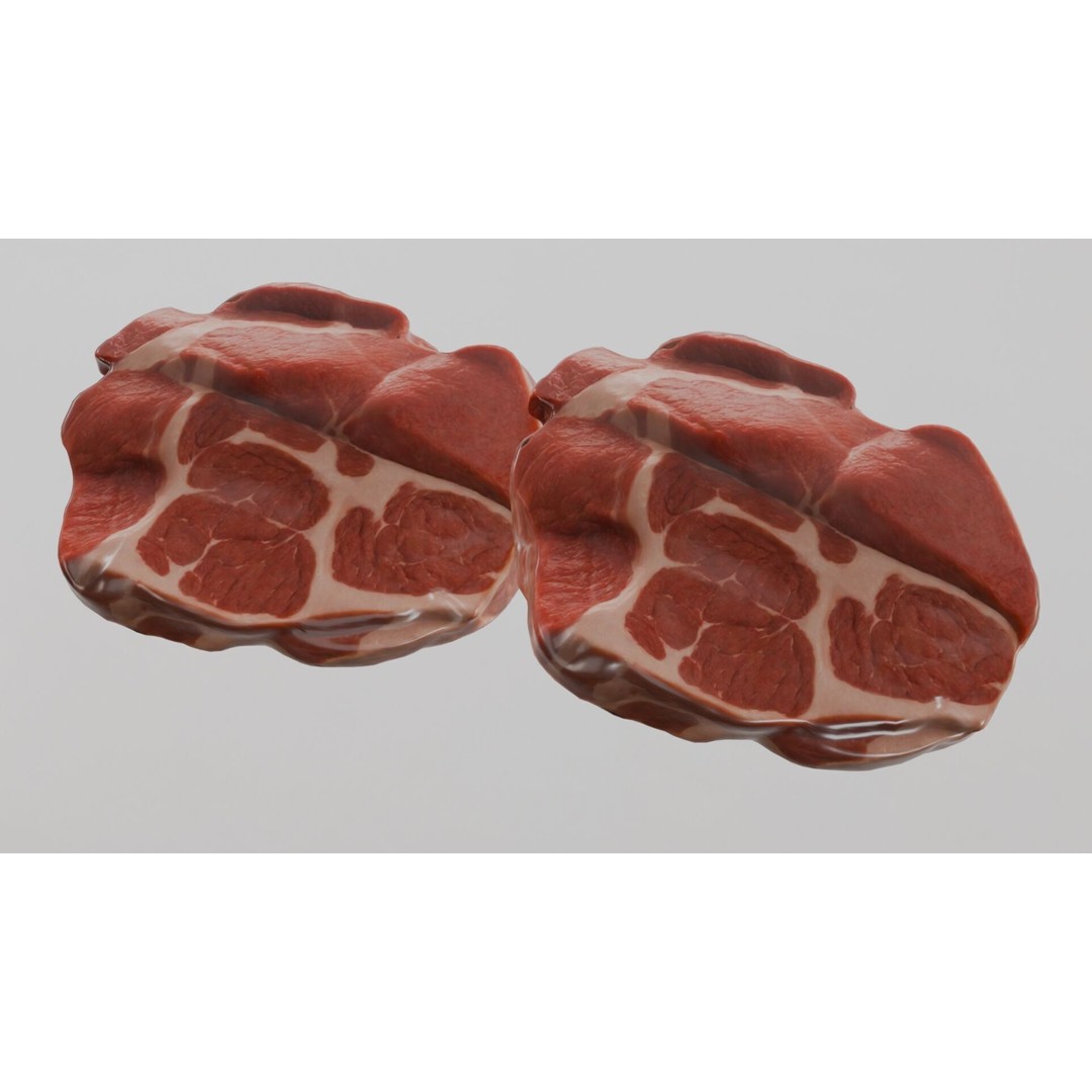Beef Shoulder 3D Model – Low Poly Game Asset, FBX, PBR Textures - View 5