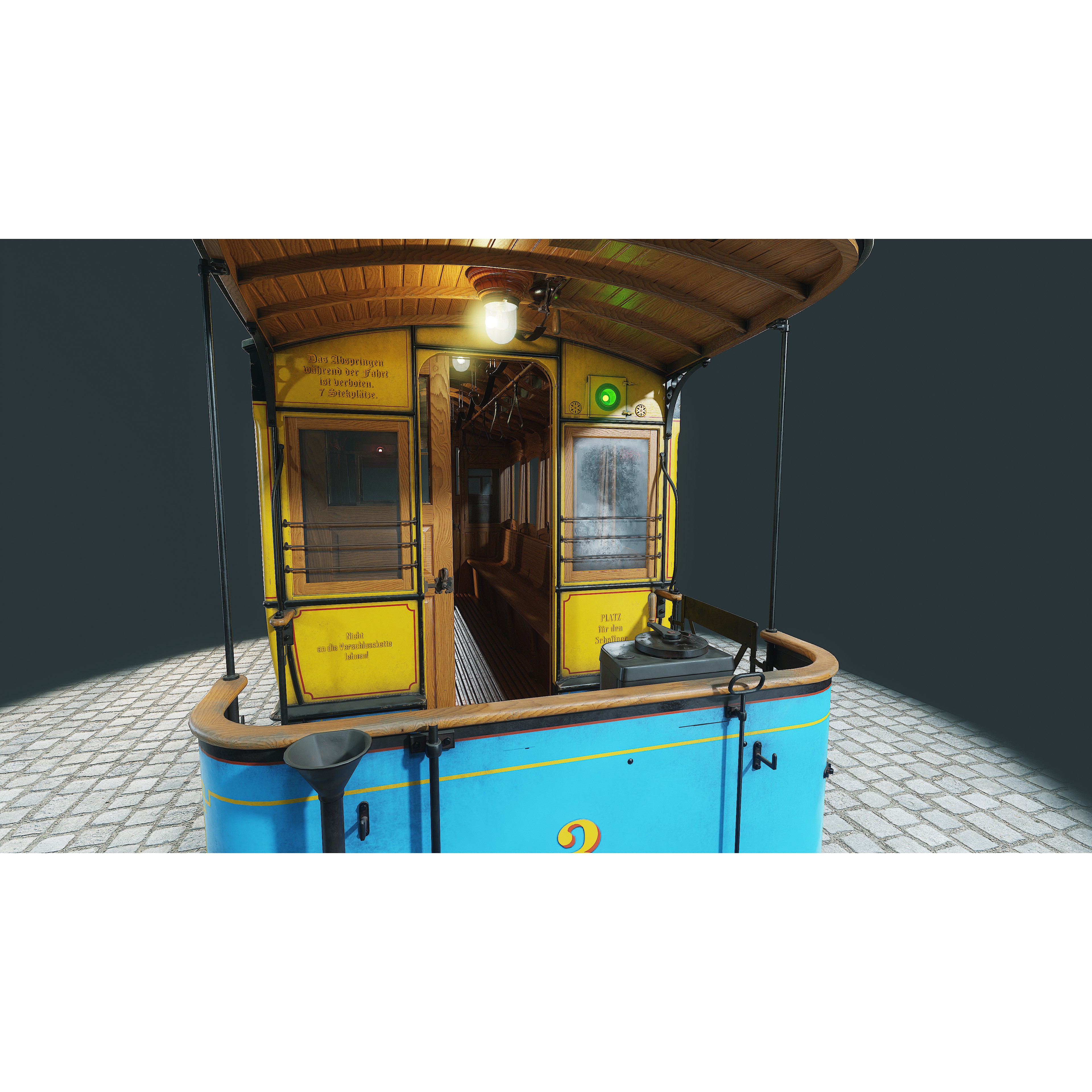Herbrand VN 125 Tram - Low-Poly Game-Ready 3D Model - View 16