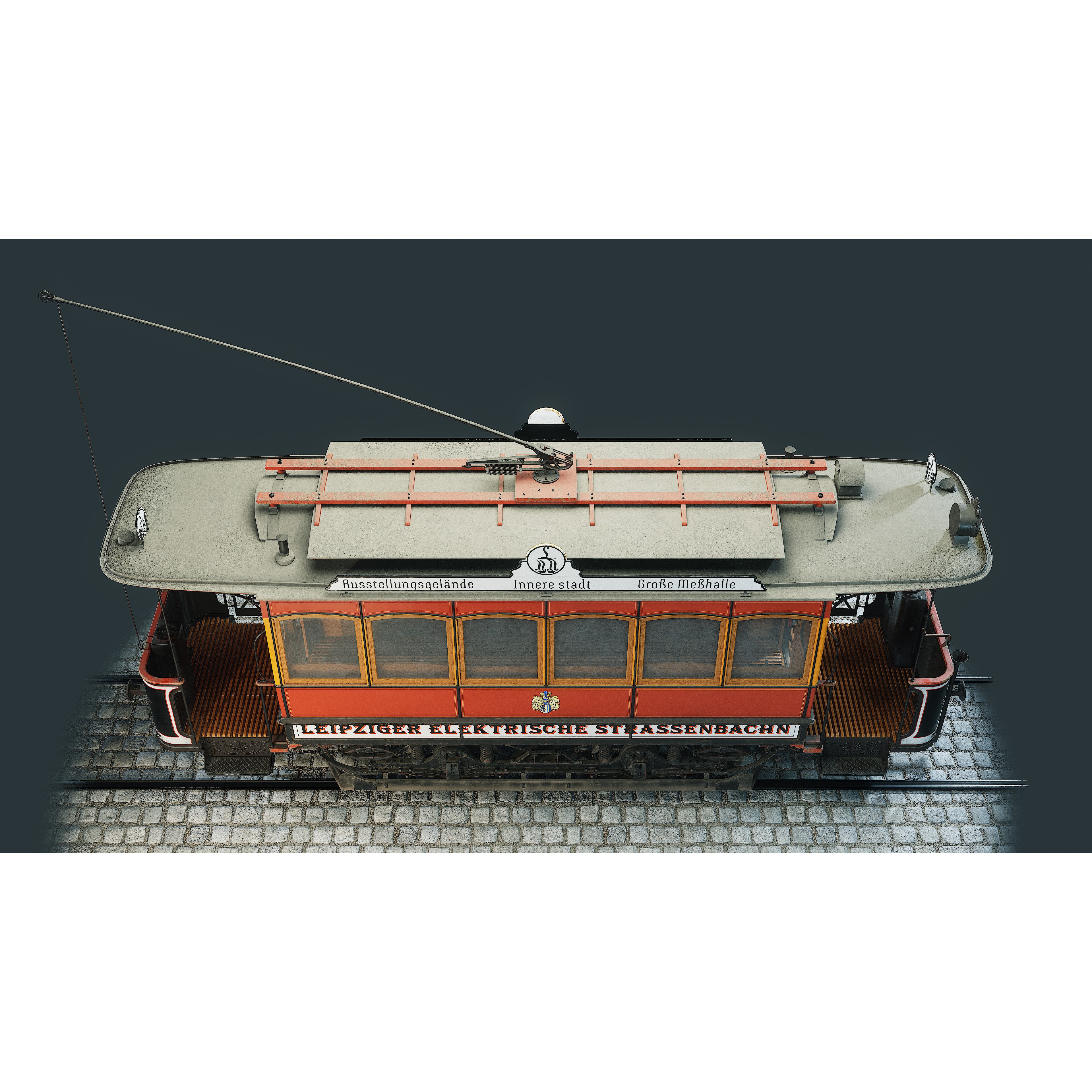 Herbrand VN 125 Tram - Low-Poly Game-Ready 3D Model - View 17