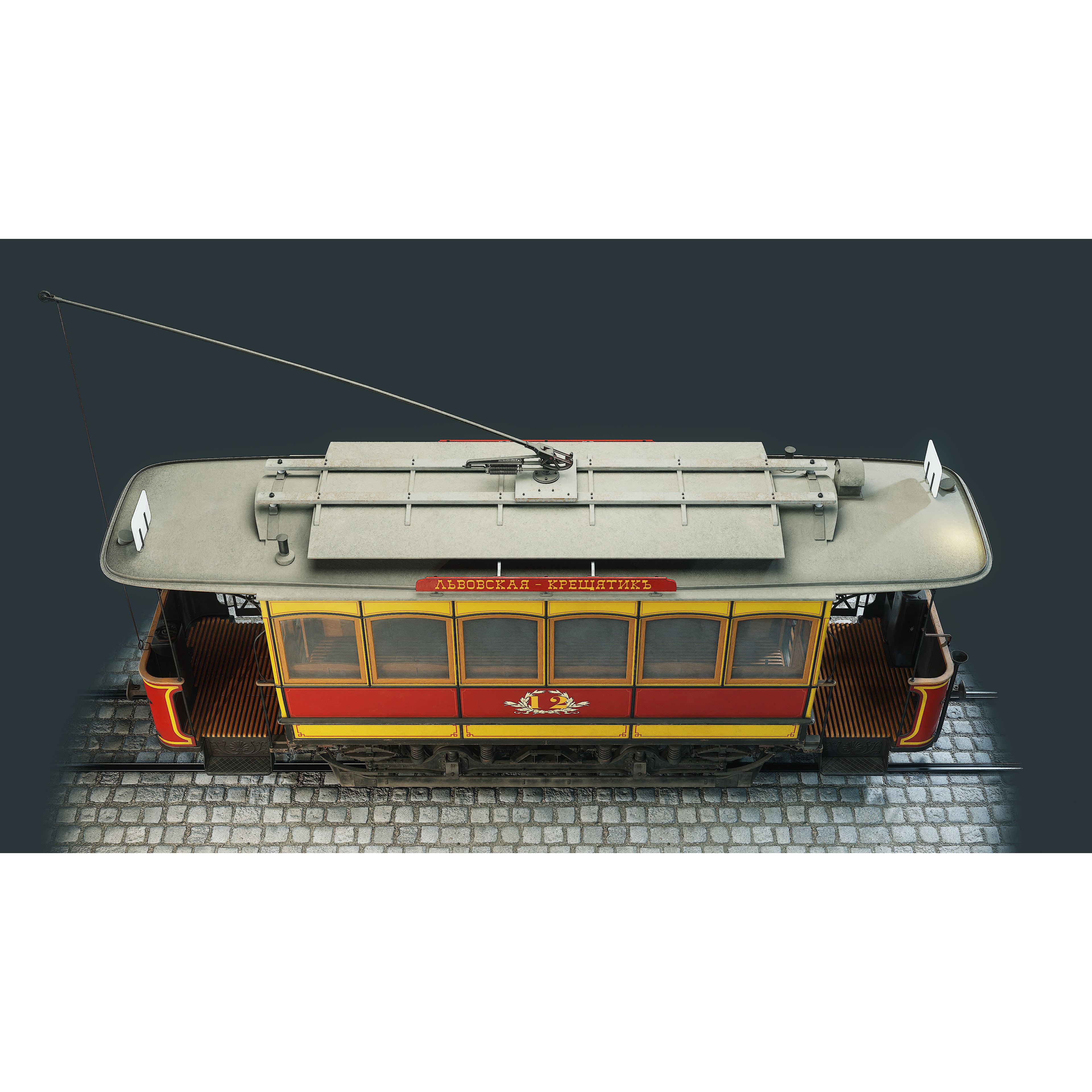 Herbrand VN 125 Tram - Low-Poly Game-Ready 3D Model - View 18