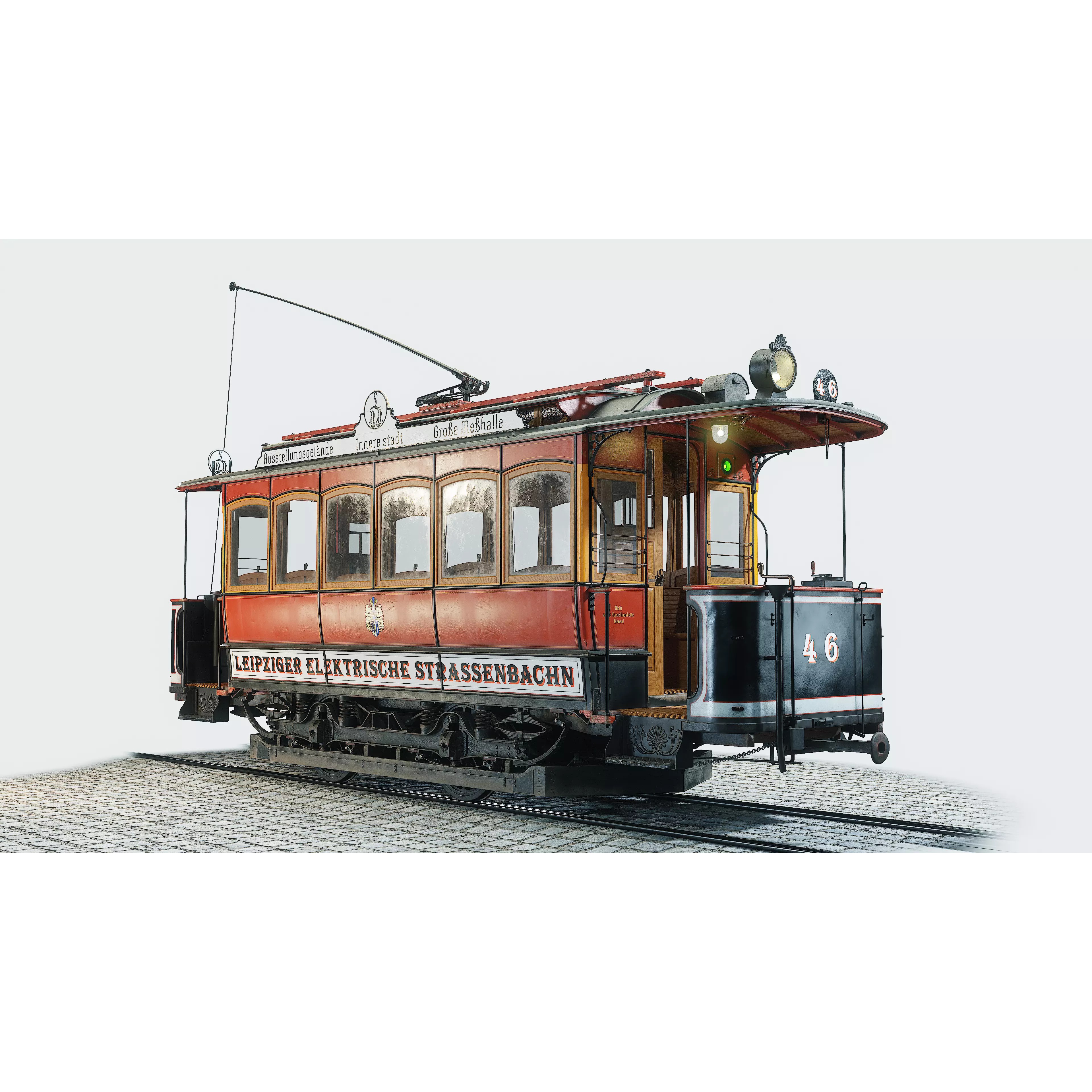 Herbrand VN 125 Tram - Low-Poly Game-Ready 3D Model - View 2